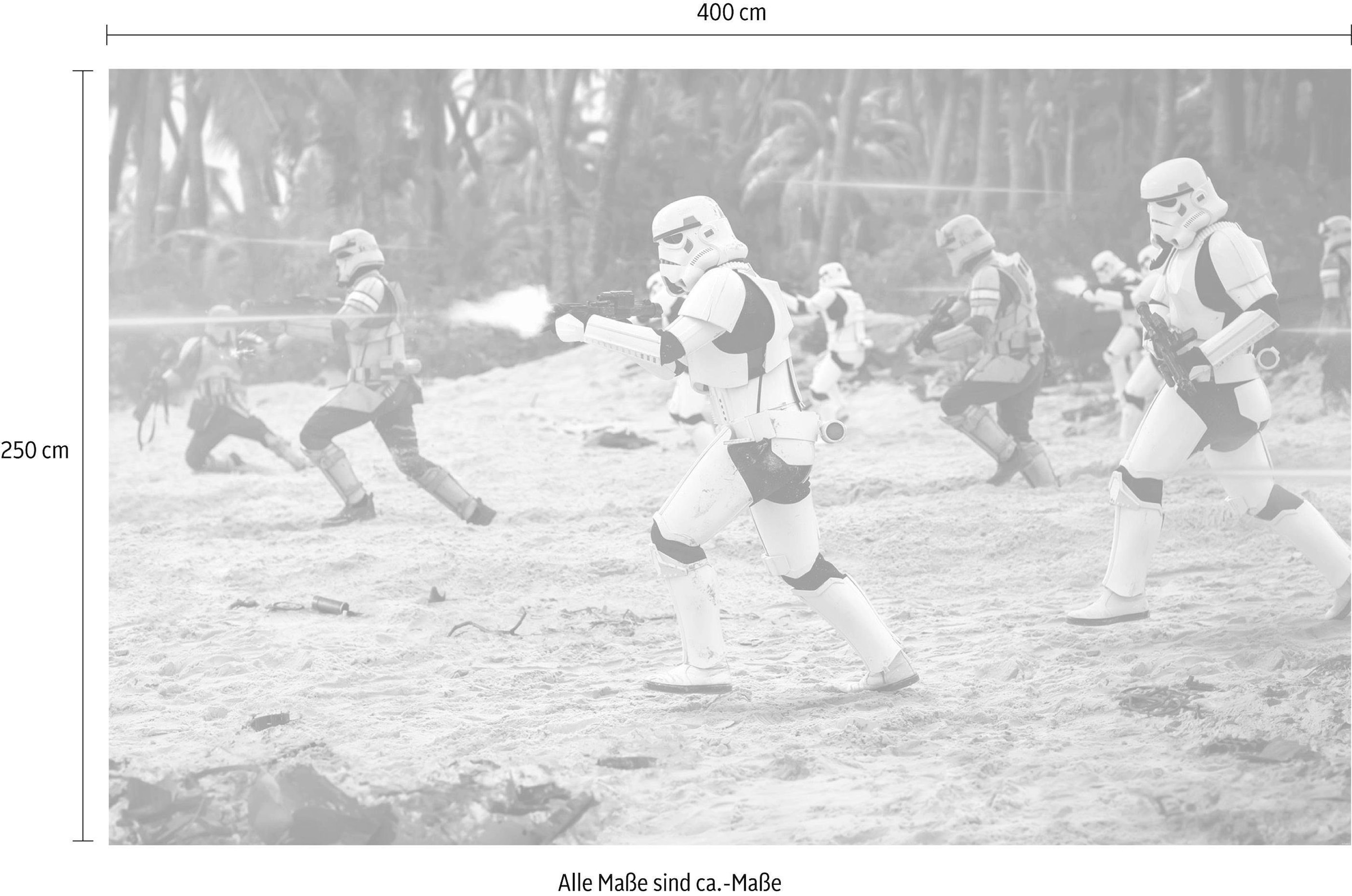 Komar Vliestapete »Digitaldruck Vlies -  Star Wars Imperial Strike - Größe 400 x 250 cm« bedruckt glatt Kinderzimmer