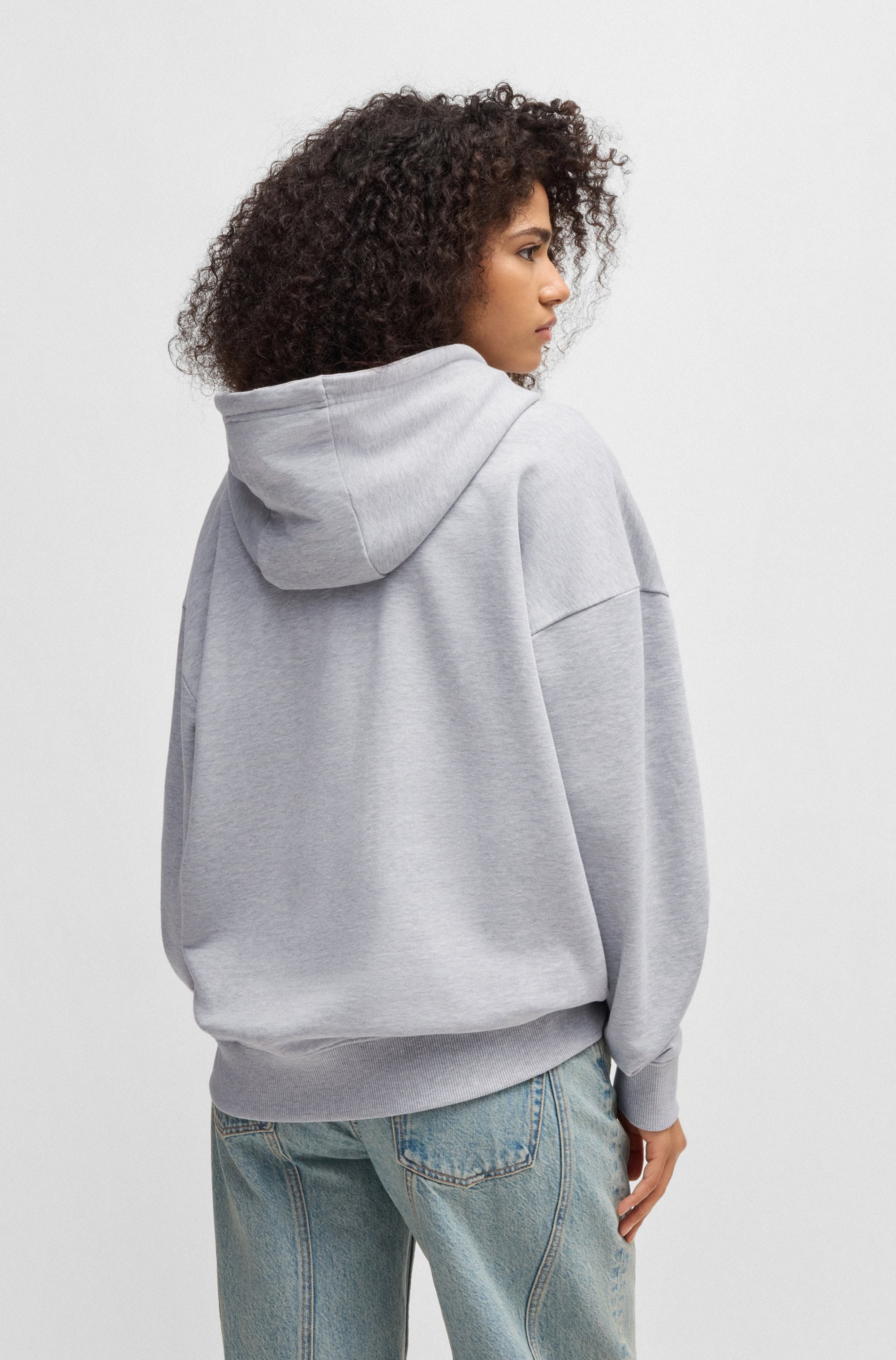 HUGO Blue Sweatjacke »Doa«, mit Kapuze, Logo-Badge