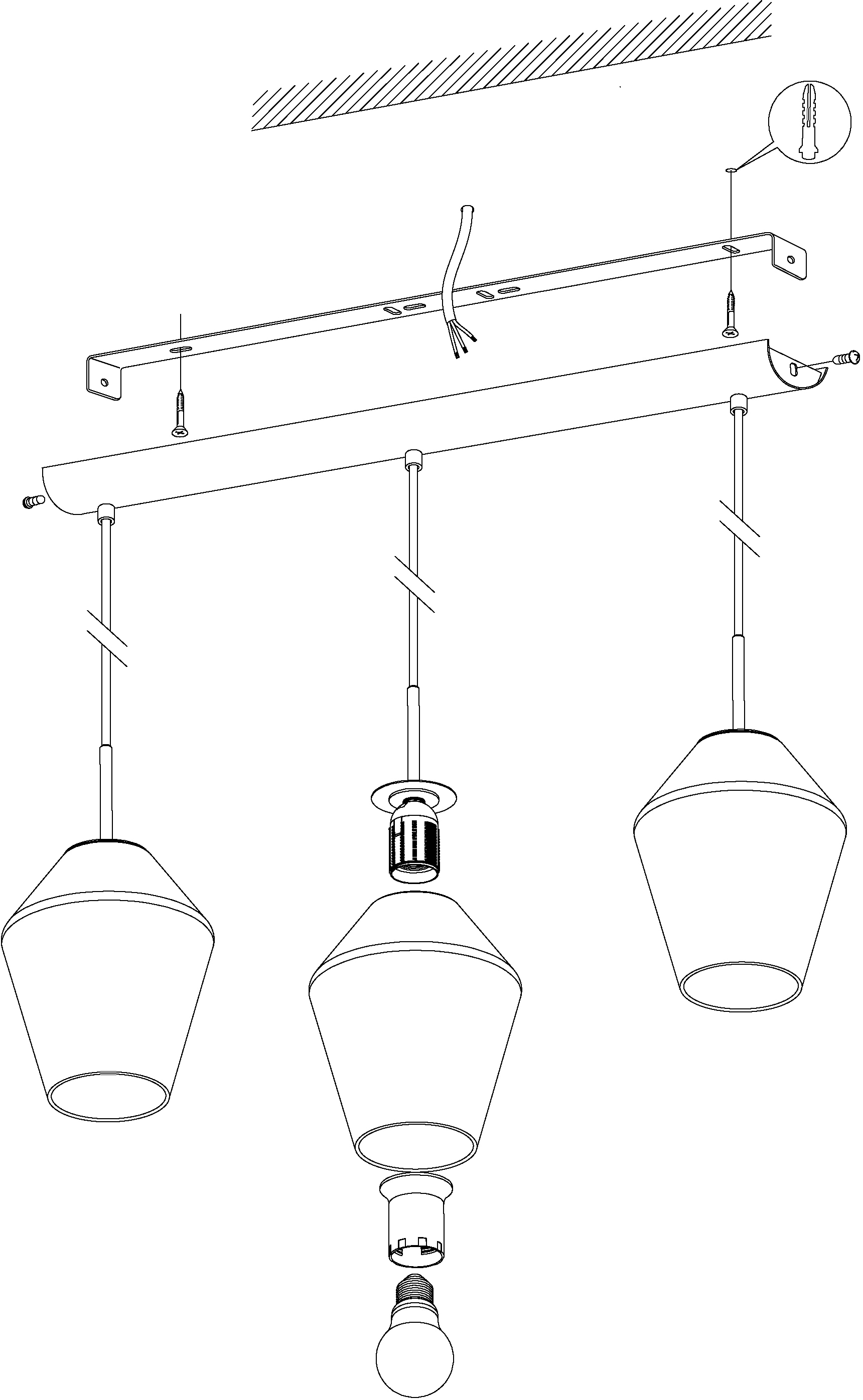 EGLO Pendelleuchte »MURMILLO« E27 Hängeleuchte, Hängelampe