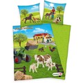 Schleich® Kinderbettwäsche »Schleich Farm World«, (2 tlg.), mit süßen Tieren