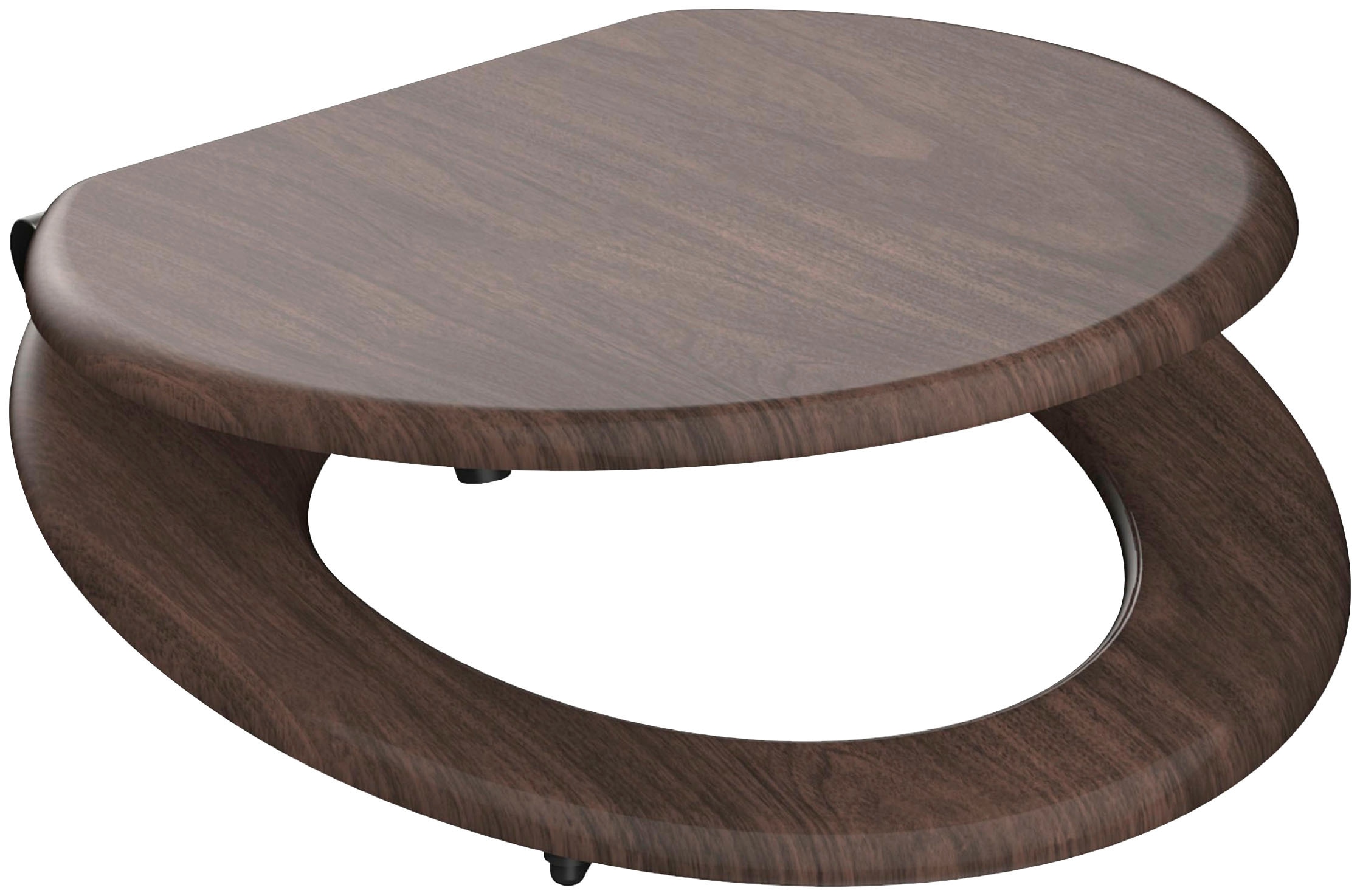 Schütte WC-Sitz »DARK WOOD«, mit Absenkautomatik und MDF-Holzkern