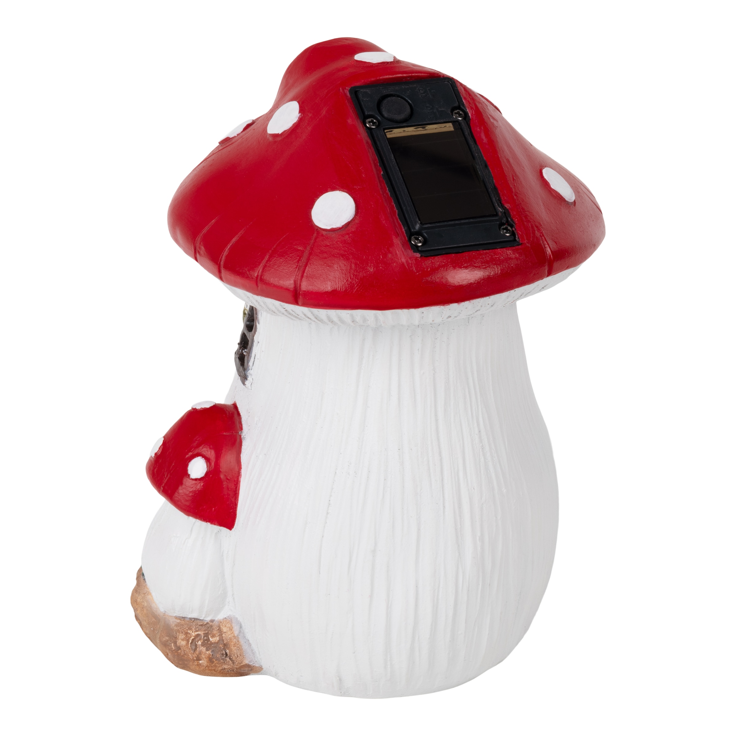 näve LED Solarleuchte »Mushroom« LED-Modul 1 Stk. Warmweiß Pilzhaus bunt, LED warmweiß, inkl. Druckschalter, H: 17,3cm, L/B: 13cm