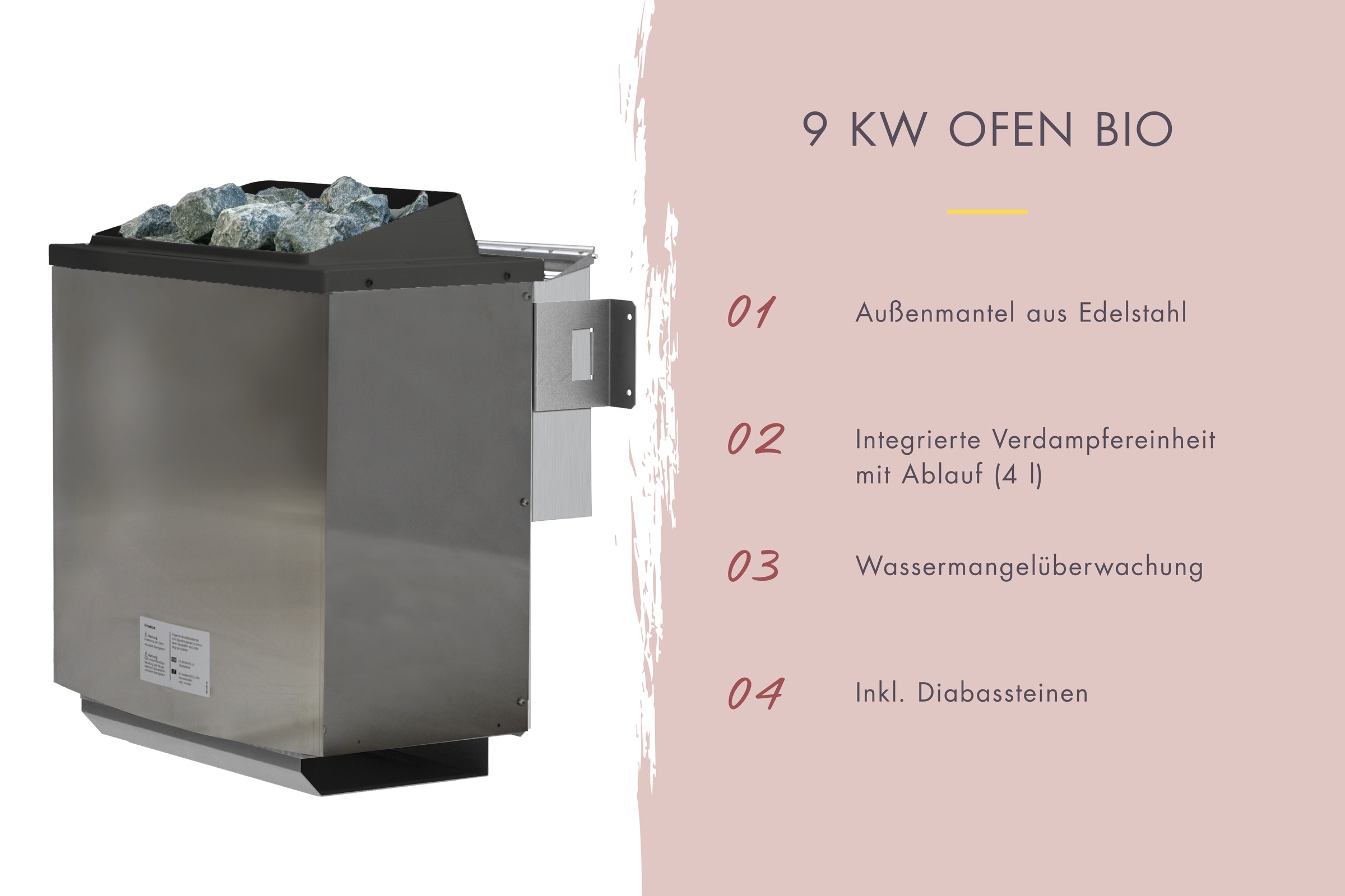 KONIFERA Saunahaus »Maiko 4 SET A« Ofen 9 kW Bio externe Strg easy