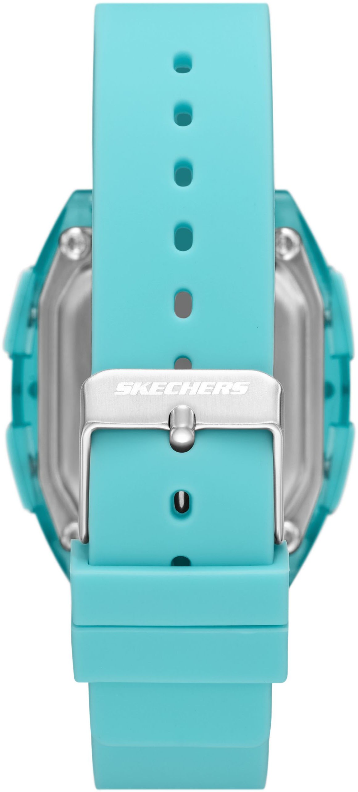 Skechers Chronograph »SAWTELLE« Quarzuhr, Armbanduhr, Damenuhr, Herrenuhr, Silikonarmband, digital