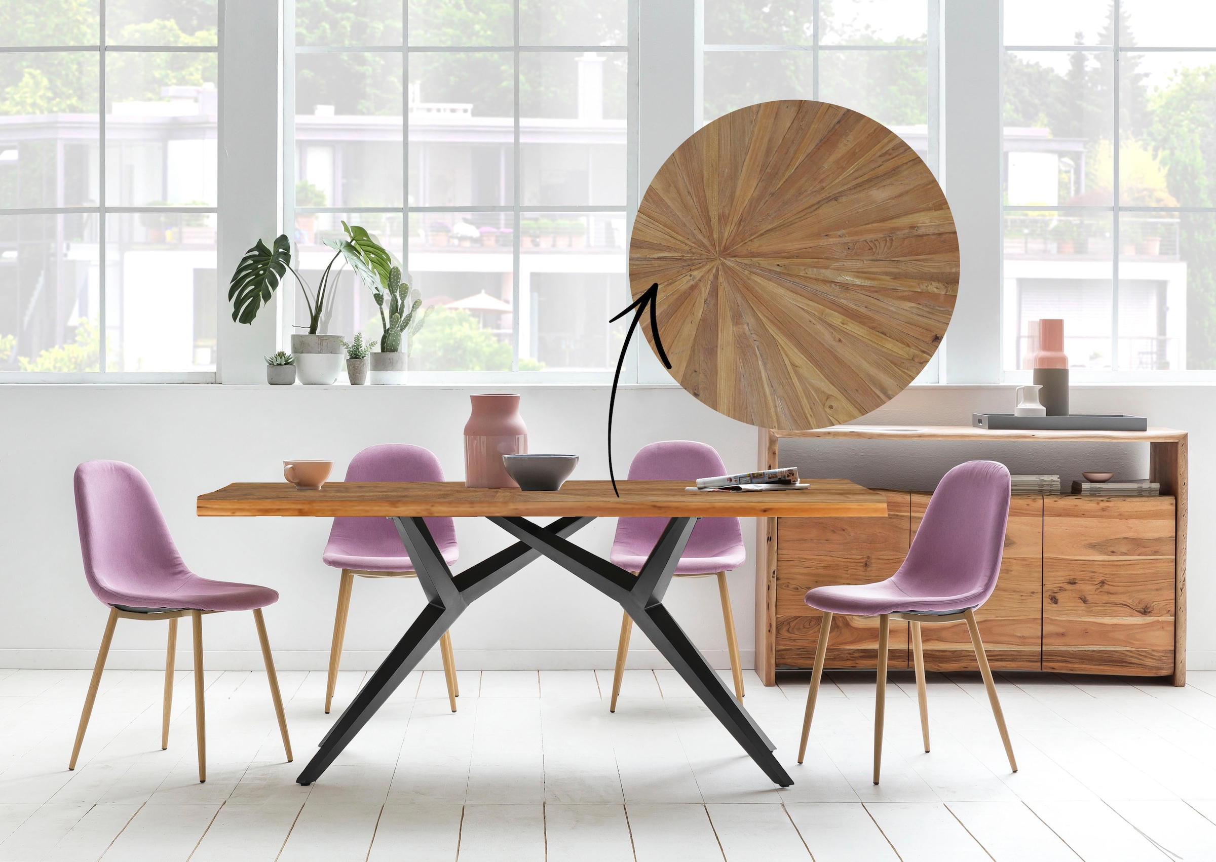 SIT Esstisch, mit Sonnenmuster