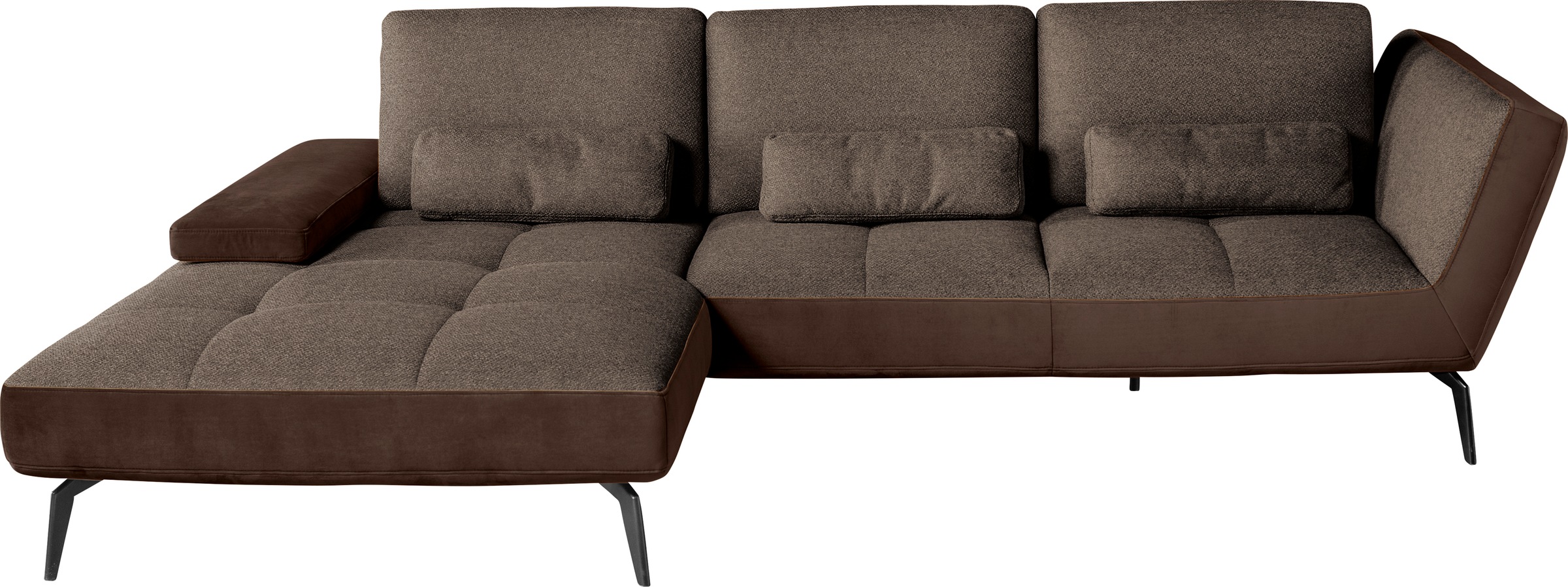 set one by Musterring Ecksofa »SO4300«, Inklusive Sitztiefenverstellung und Nierenkissen