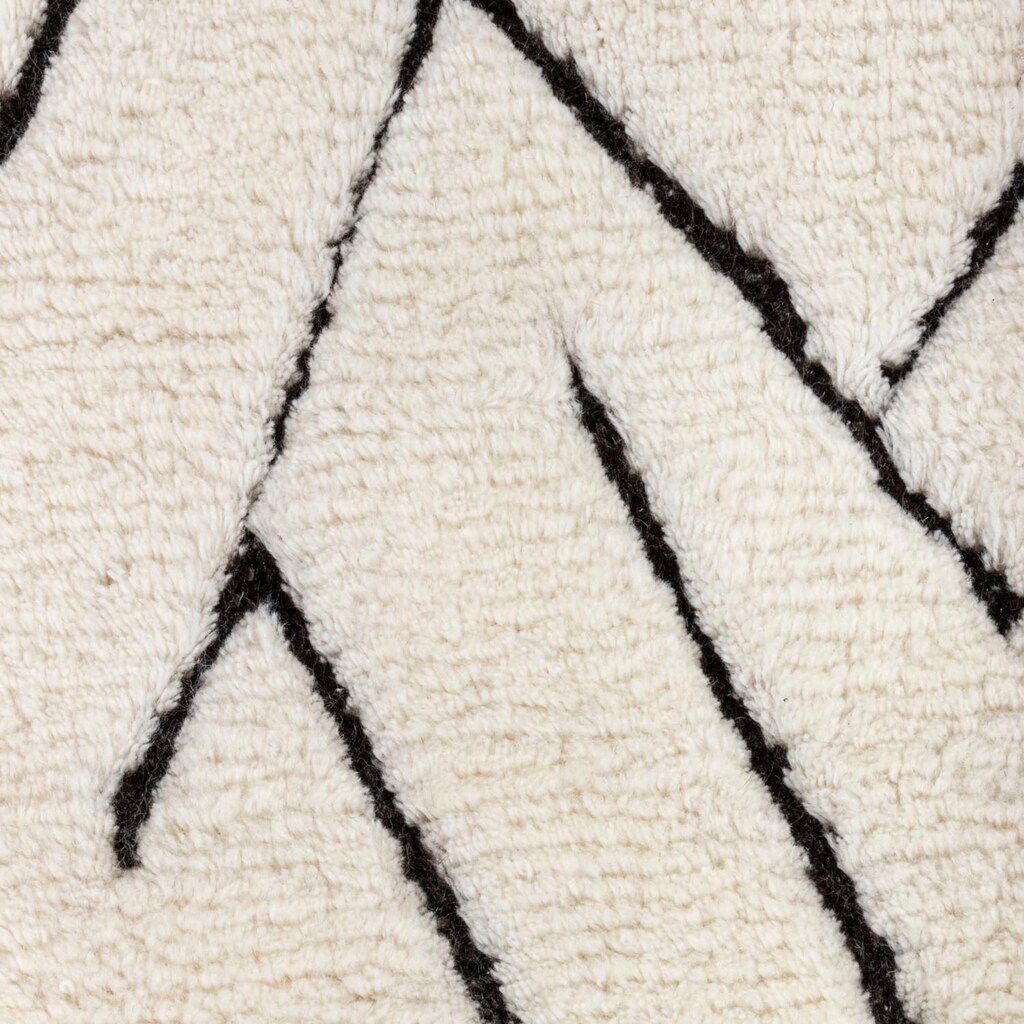 morgenland Wollteppich »Berber Teppich - Sara - rechteckig«, rechteckig, handgeknüpft