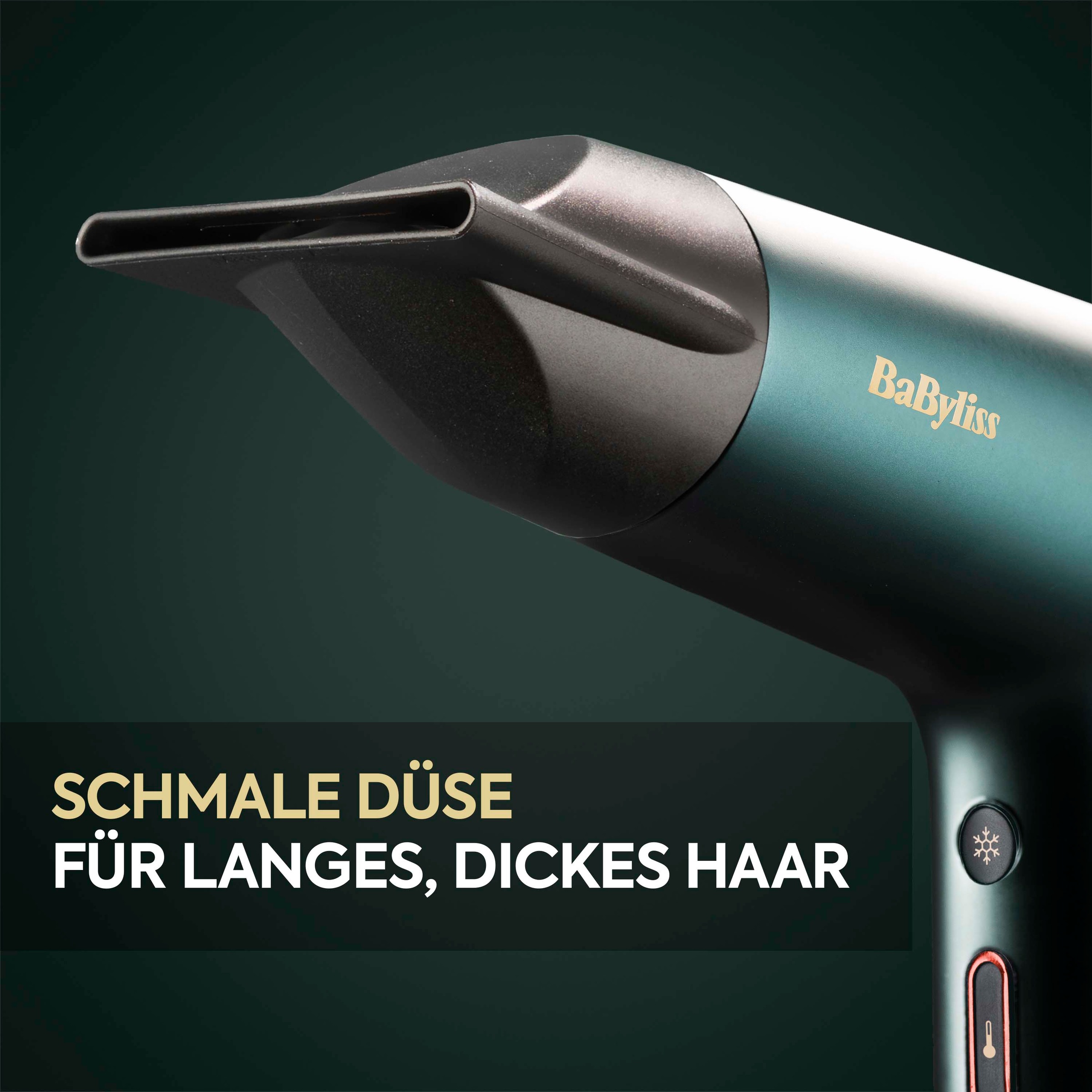 BaByliss Haartrockner »BaByliss  Air Power Pro Profi-Haartrockner, D6555DE« 1.600 W 3 Aufsätze Hochgeschwindigkeits-Digitalmotor , Leicht, Föhn mit 3 Aufsätzen