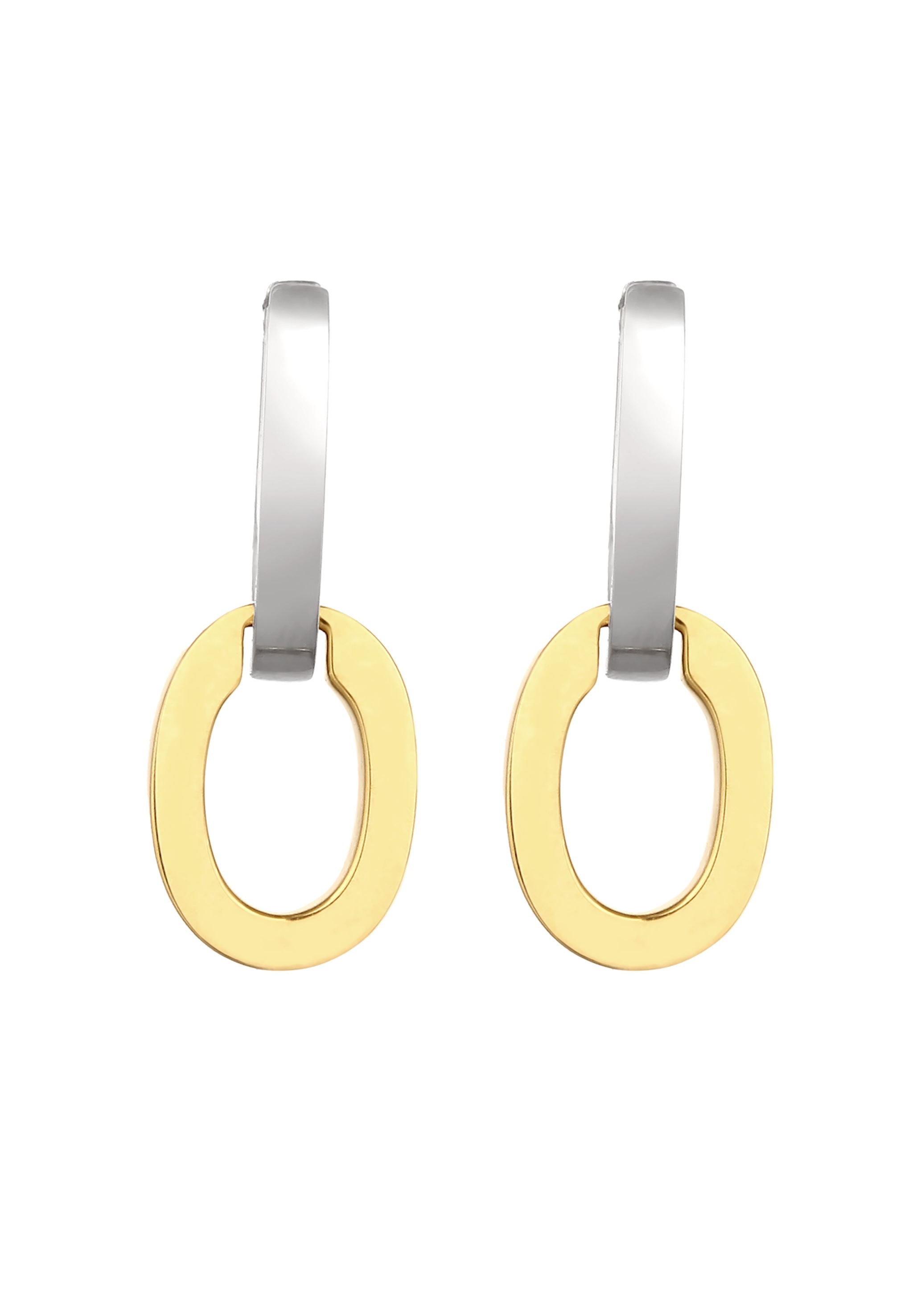Kuzzoi Paar Creolen »Ohrringe Creole Bicolor 925 Sterling Silver«