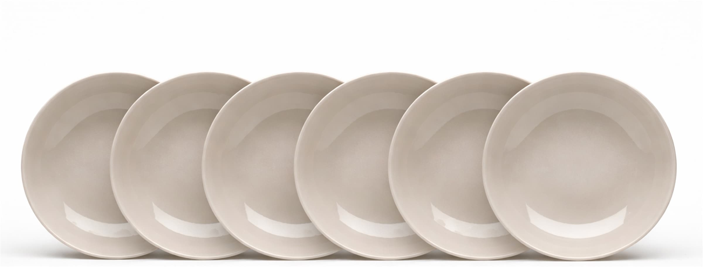van Well Suppenteller »Malmö, Teller 20 cm, 6 Stück« Teller Set, Steingut, spülmaschinen-/mikrowellengeeignet