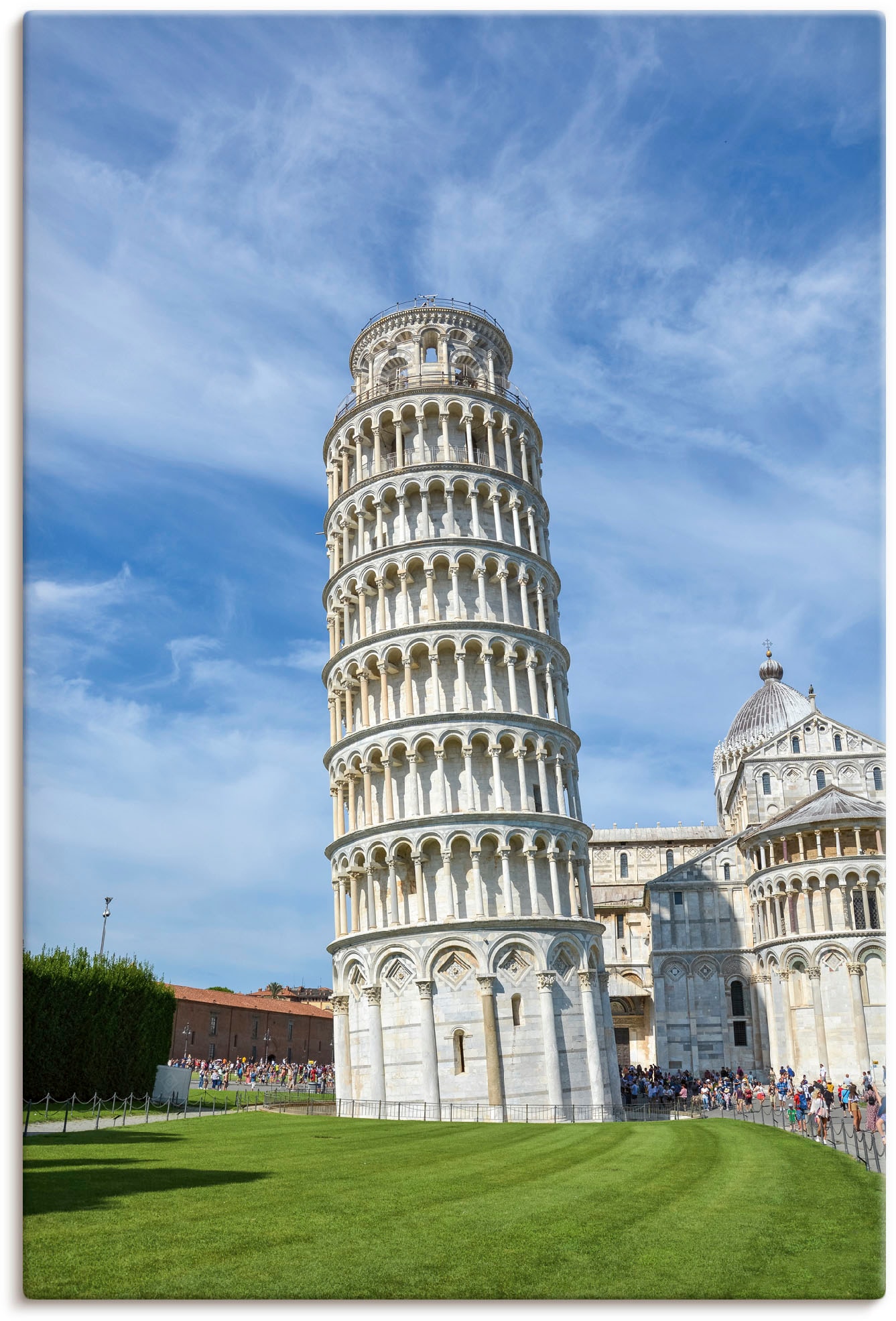 als Pisa »Der Wandbild OTTO von bestellen (1 Alubild, online Wandaufkleber Artland Leinwandbild, oder Gebäude, bei Poster Italien«, Größen in schiefe Turm St.), versch. in