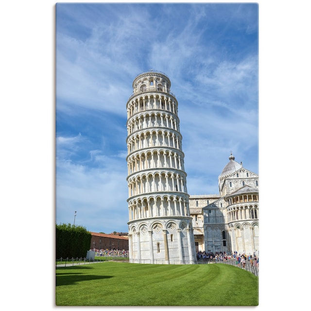 Artland Wandbild »Der schiefe Turm von Pisa in Italien«, Gebäude, (1 St.),  als Alubild, Leinwandbild, Wandaufkleber oder Poster in versch. Größen  bestellen online bei OTTO