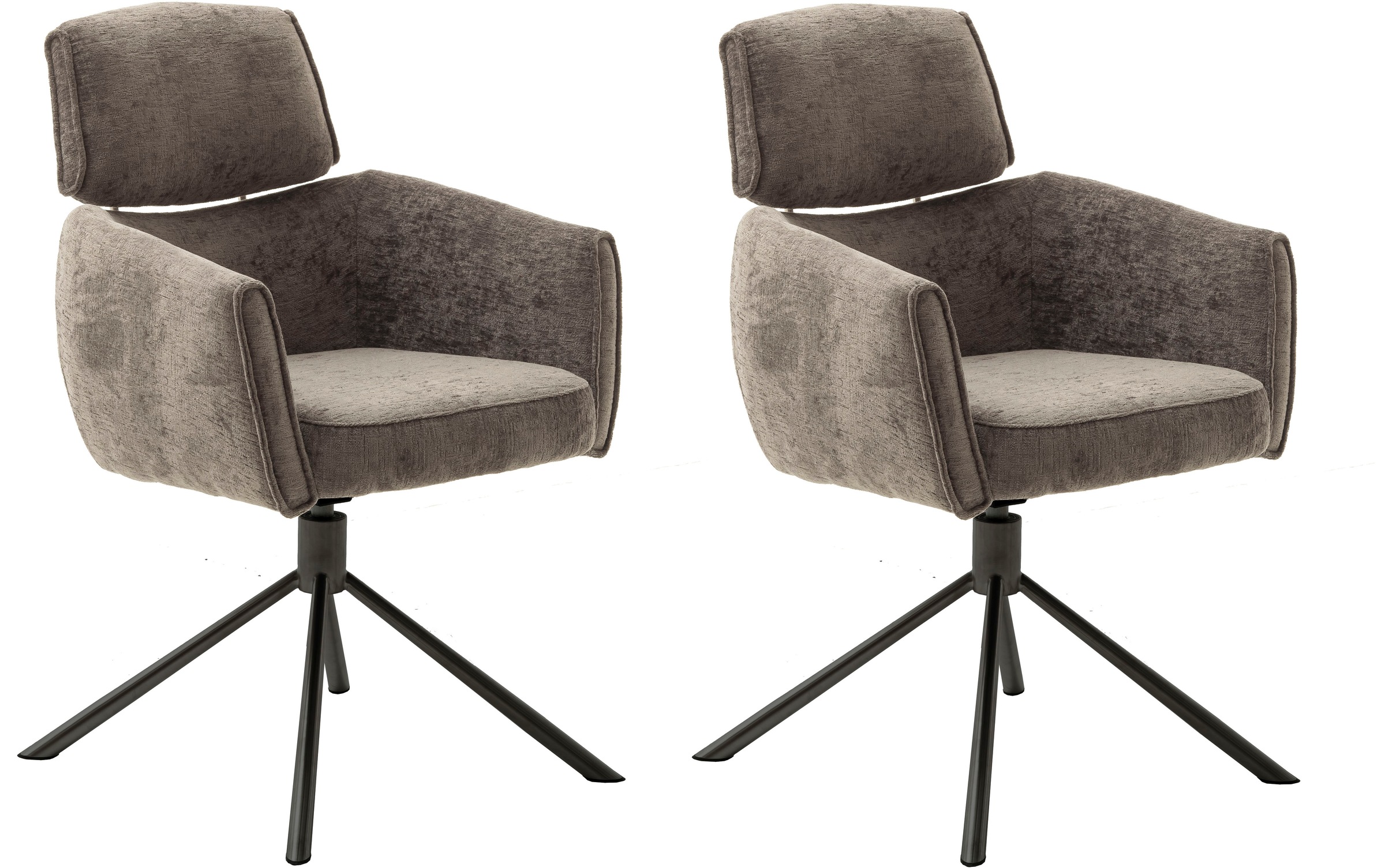 MCA furniture Esszimmerstuhl »QUEBEC«, (Set), 2 St., (2er-Set), 360° drehbar, Taschenfederkern, Sitzhöhe ca. 51 cm