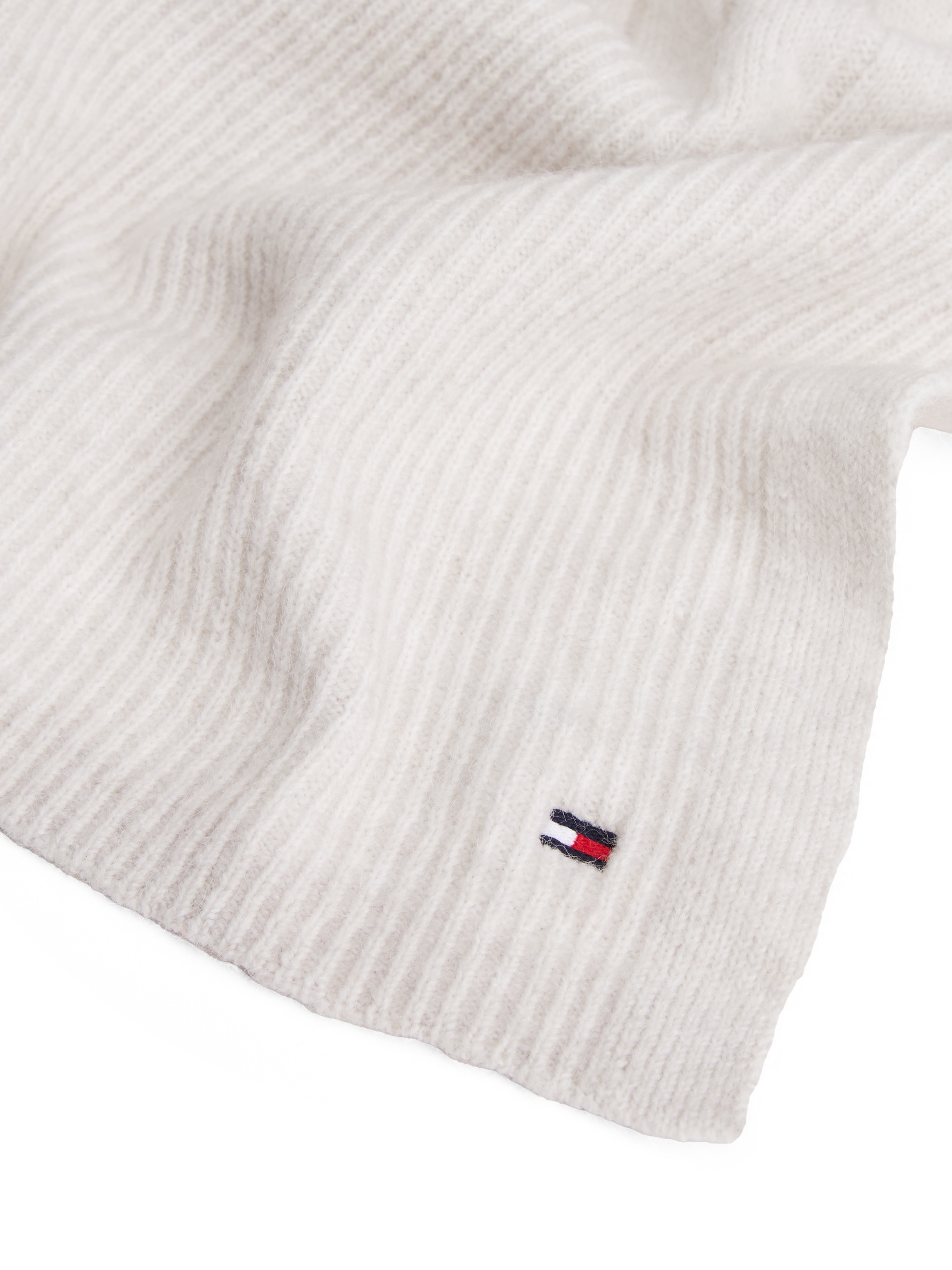 Tommy Hilfiger Schal »TH FLAG FLUFFY«, Maße 190X35 cm, mit Wolle