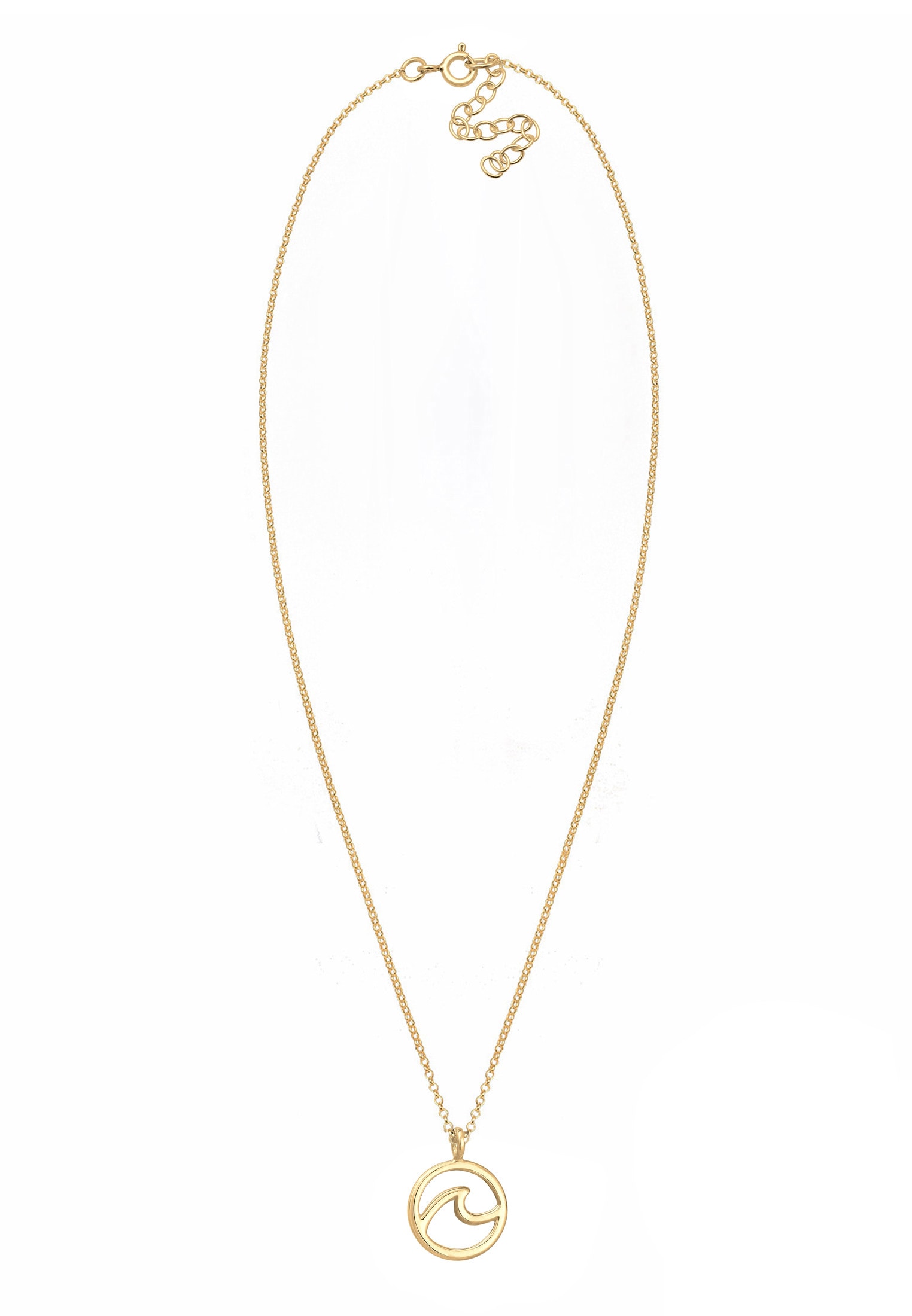 Elli Kette mit Anhänger »Halskette Anhänger Wellen 925 Sterling Silber«