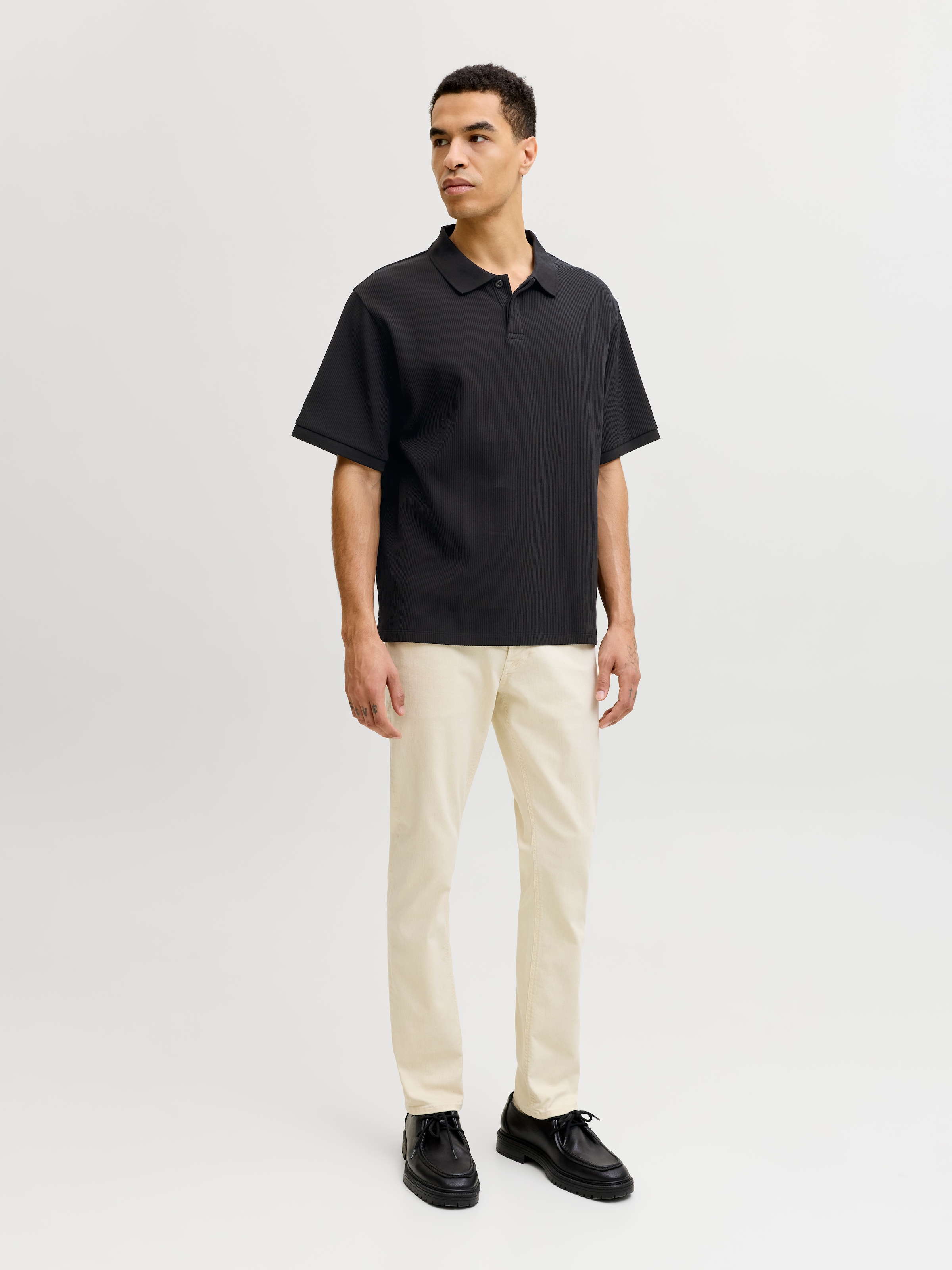 Jack & Jones Poloshirt »JJEHARRISON STRUCTURE POLO SS LN« mit Polokragen