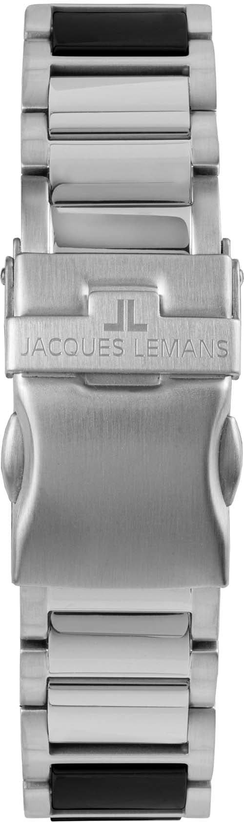 Jacques Lemans Keramikuhr »Liverpool, 42-10A«, Quarzuhr, Armbanduhr, Herrenuhr, Datum, Leuchtzeiger