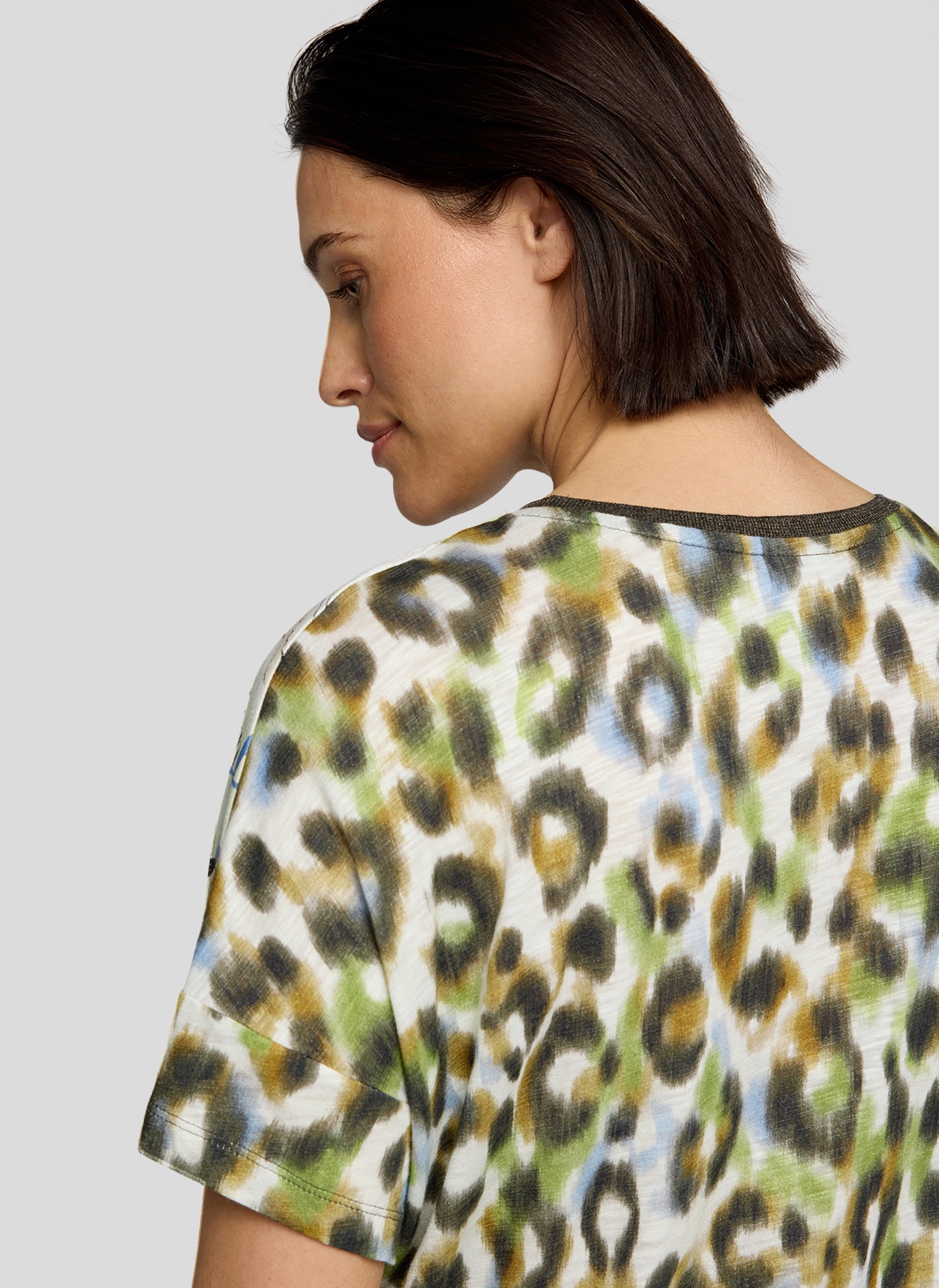 Rabe Kurzarmshirt, im Animal-Look