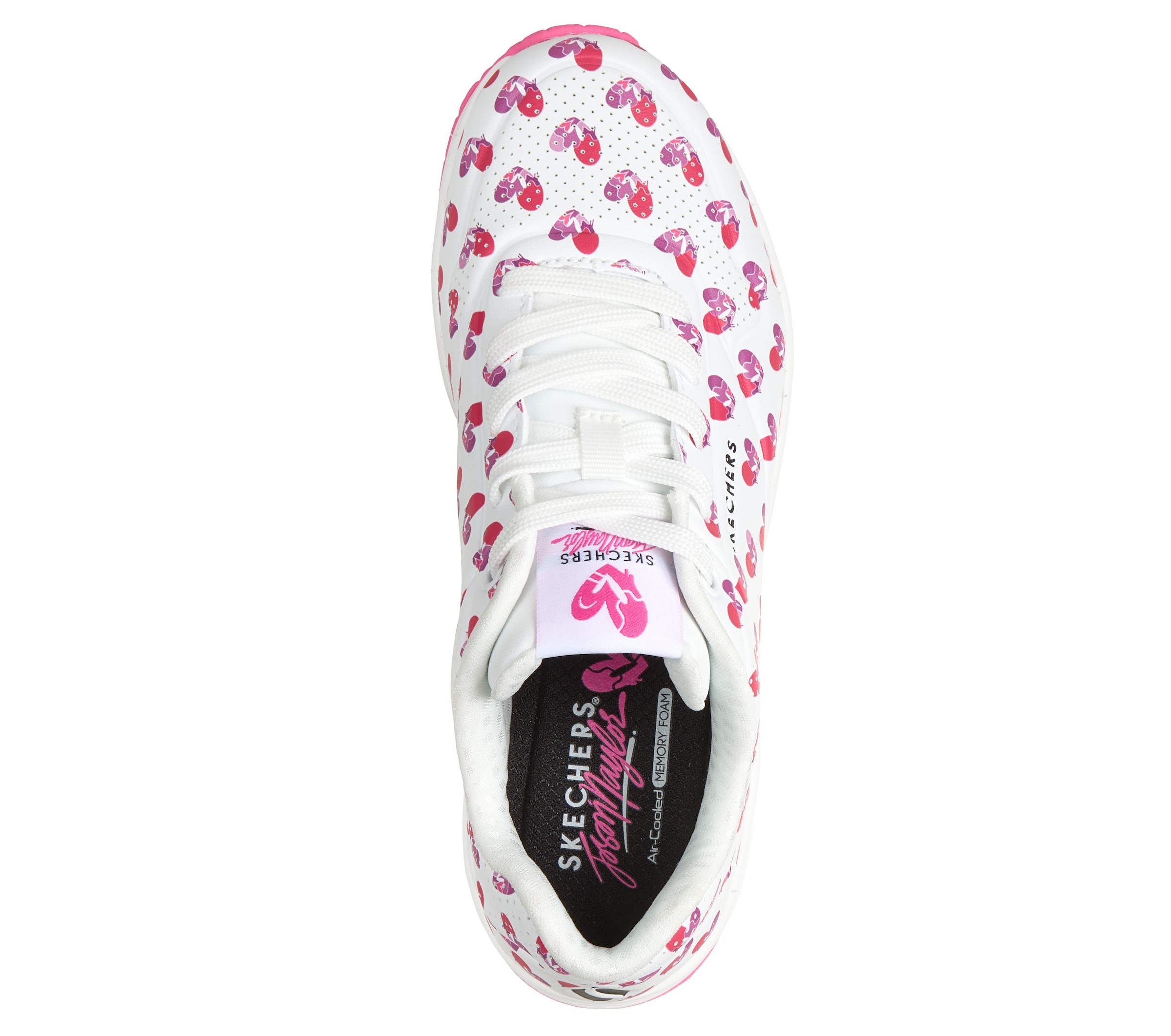 Skechers Sneaker »UNO-LIVE COLORFULLY«  Freizeitsneaker, Schnürschuh mit allover Herzen-Print