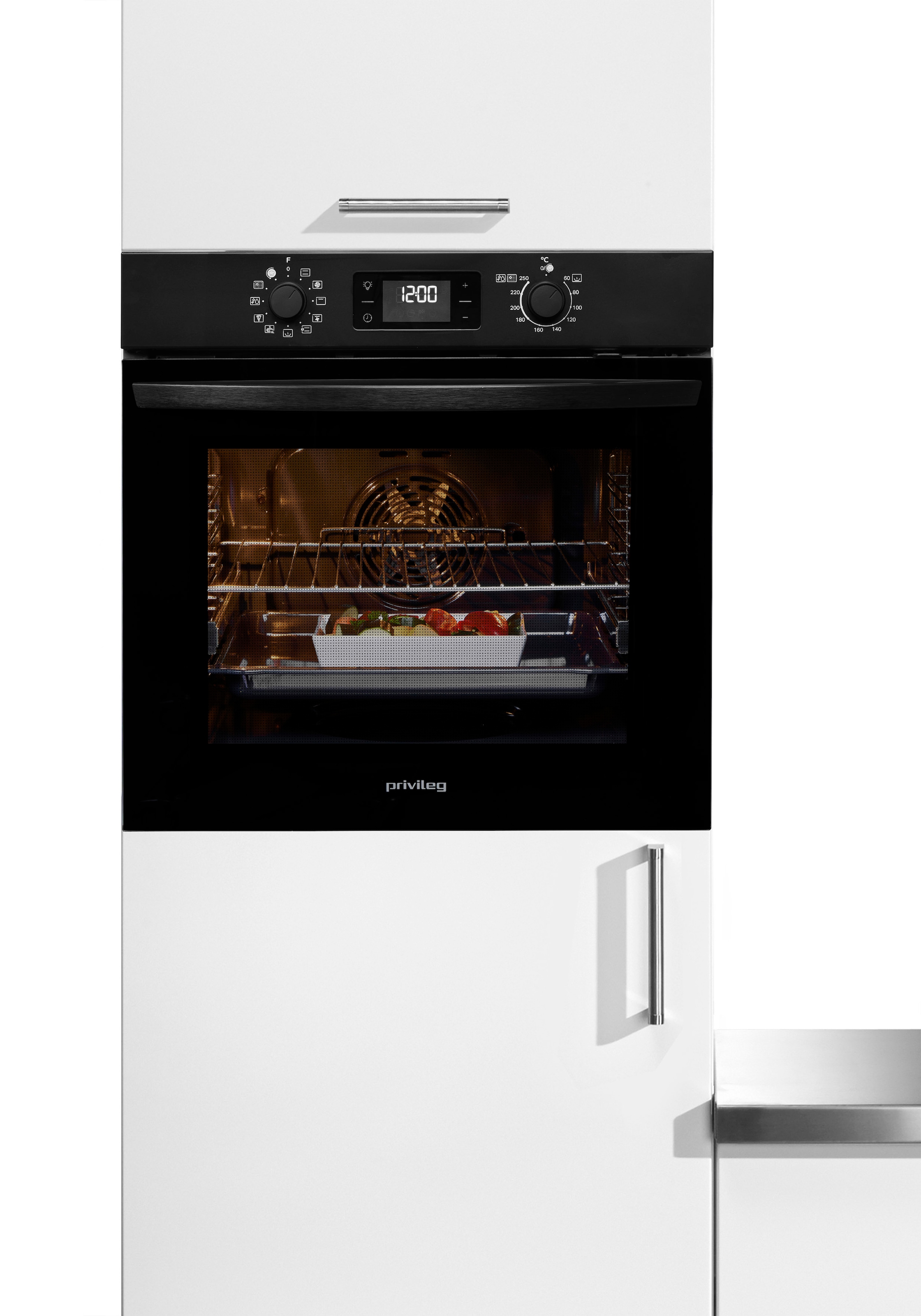 Privileg Einbaubackofen »PBA285PU1K« mit Teilauszug Hydrolyse & Pyrolyse - zwei Reinigungsfunktionen für jeden Bedarf