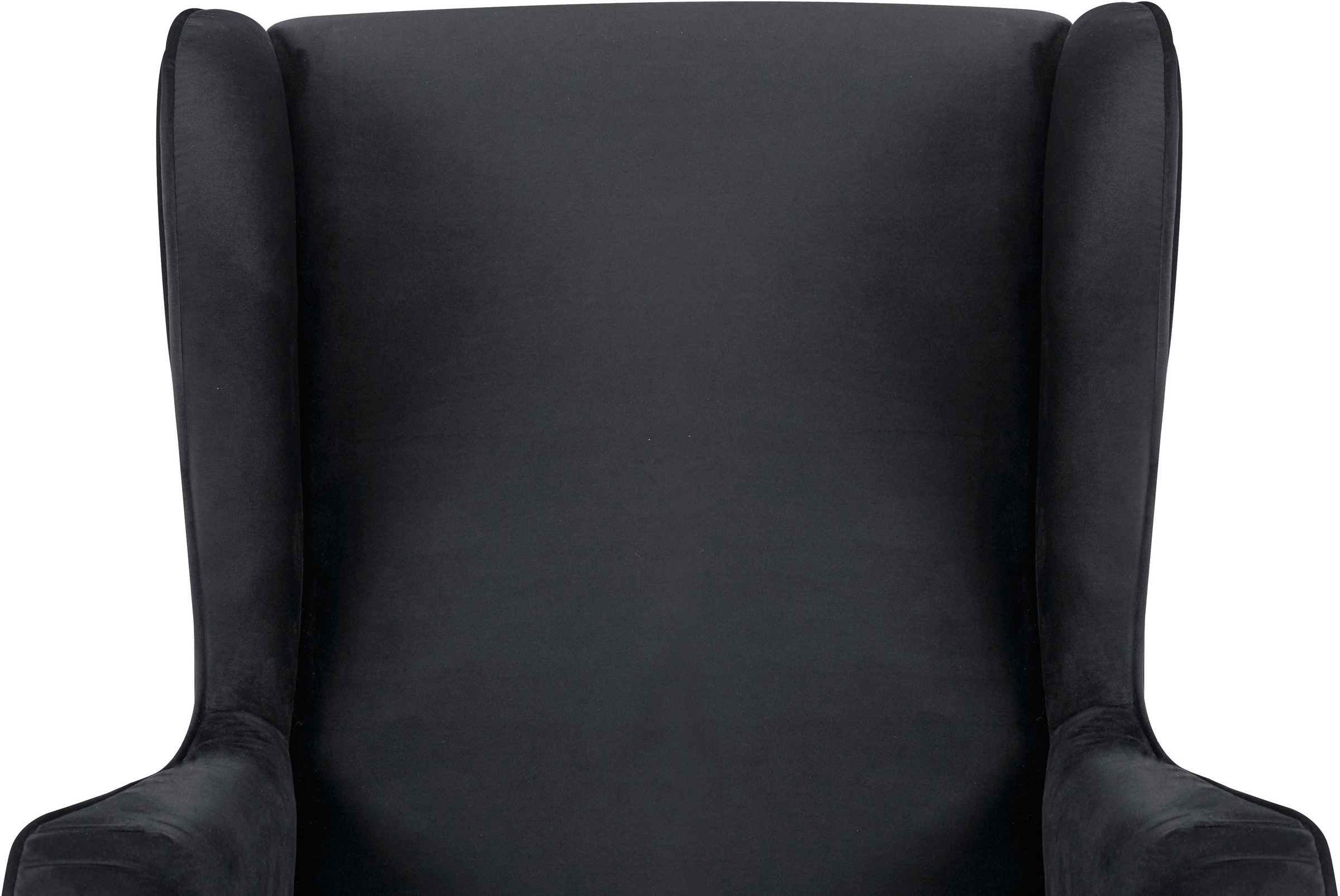 Home affaire Ohrensessel »ZILLER, TV-Sessel, frei im Raum stellbar, in Cord und Samtvelours,«, Holzfüsse mit dekorativen Metallhülsen, Traumhafter Relaxsessel