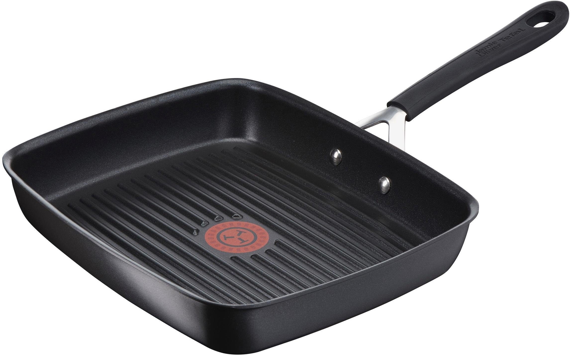 Tefal Grillpfanne »Italian by Jamie Oliver«, Aluminiumguss, (1 tlg.), Thermo-Spot