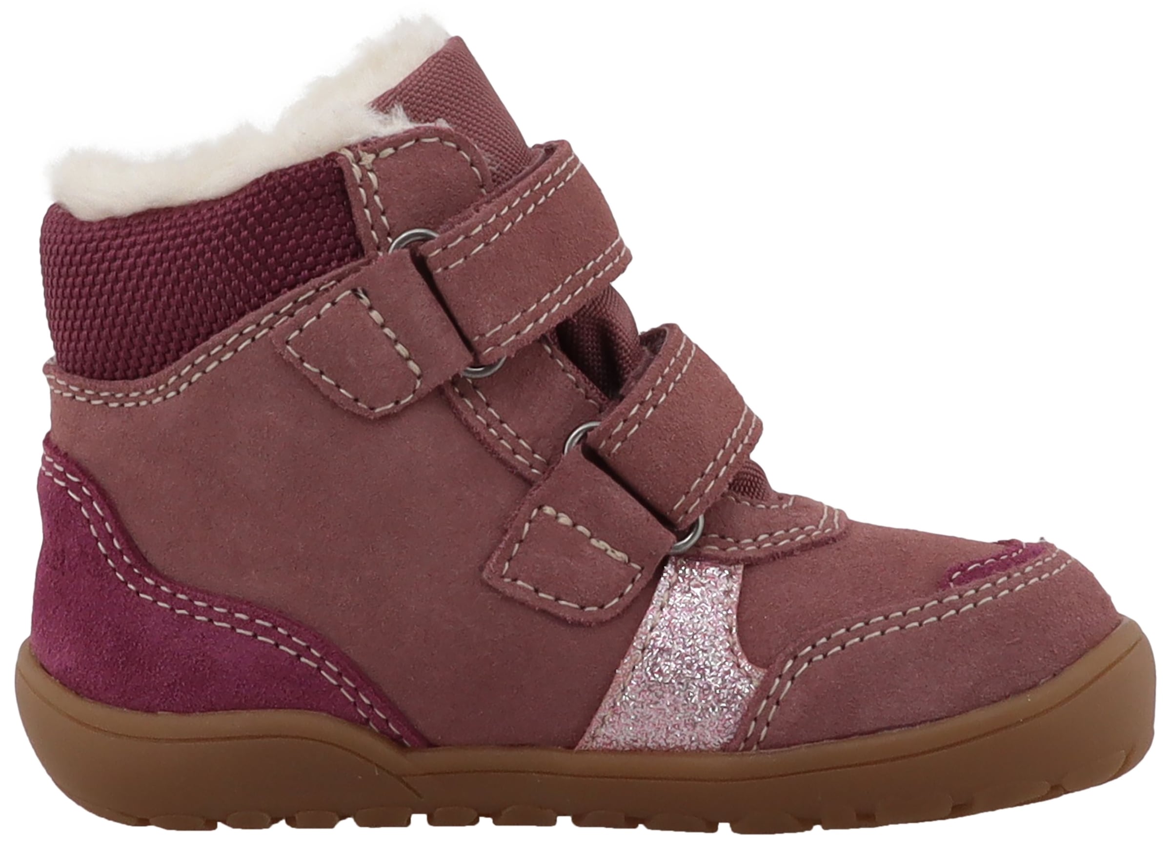 Lurchi Barfußschuh »Jikki Barefoot-TEX«  Winterboots mit Glitzer-Stern, Größenschablone zum Download
