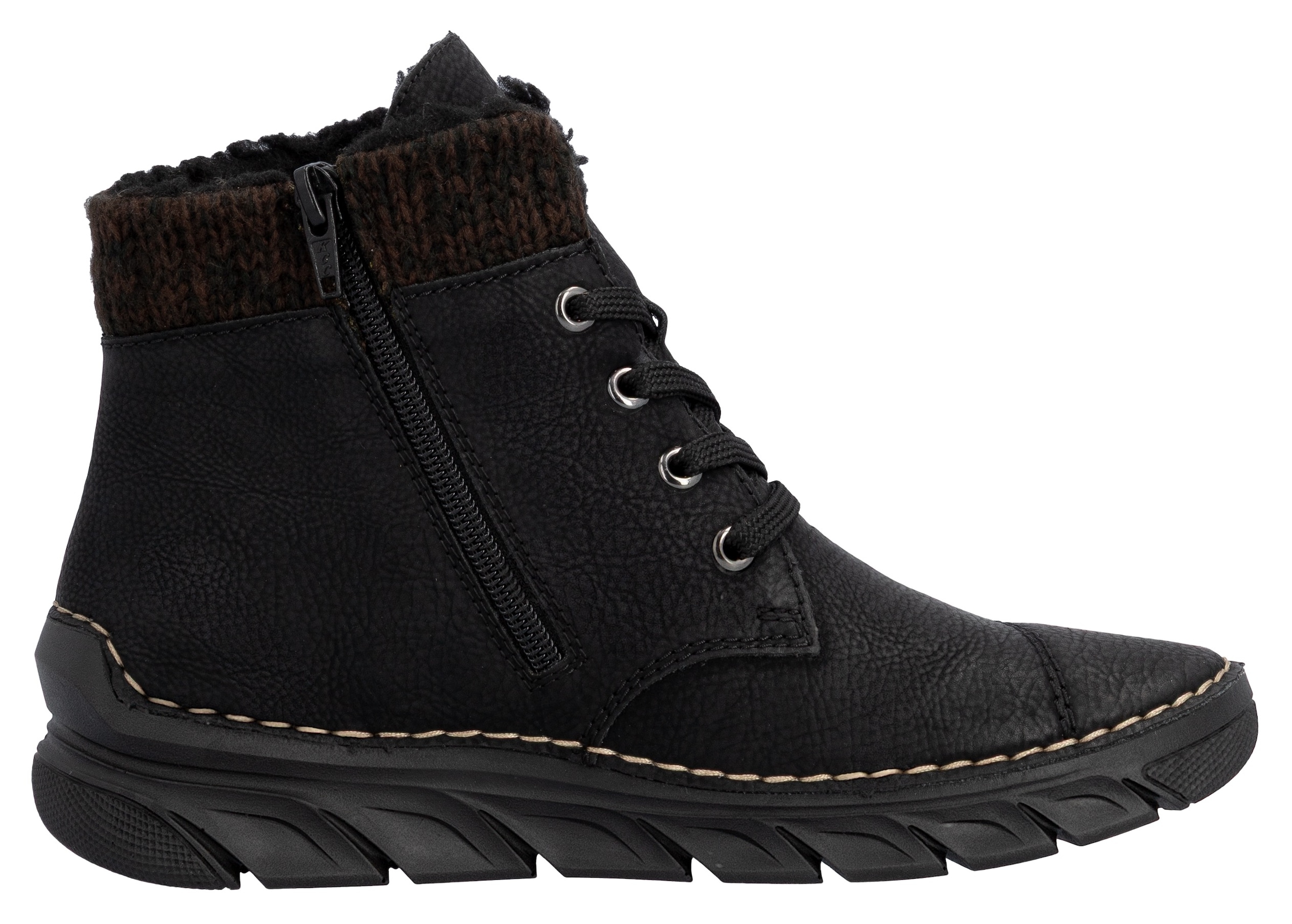 Rieker Winterboots, Schnürboots, Stiefelette, Casual-Boots mit softem Schaftrand