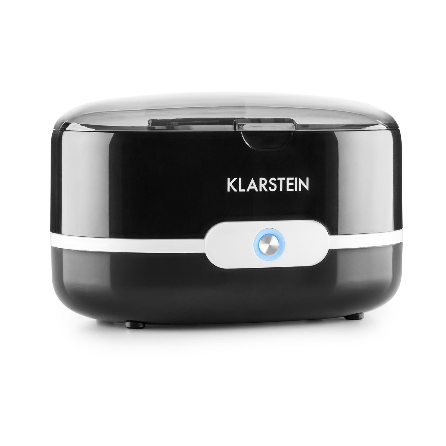 Klarstein Ultraschallreiniger schwarz Schmuck Brillen Münzen Uhren