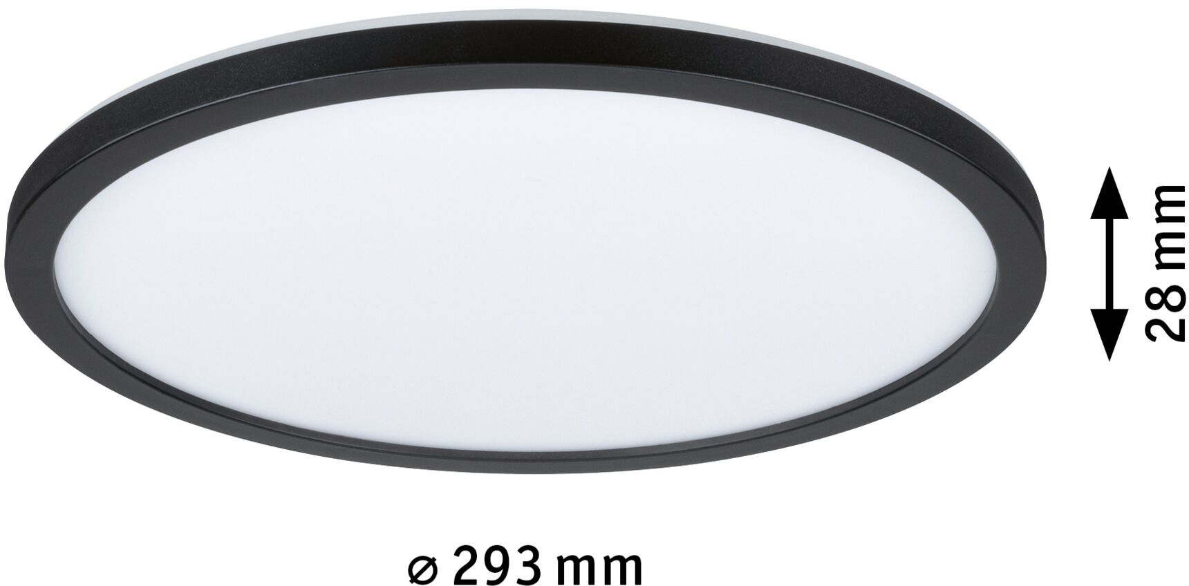Paulmann LED Panel »Atria Shine IP44 rund 293mm 16W 1600lm 3000K«, 1 flammig, Backlight