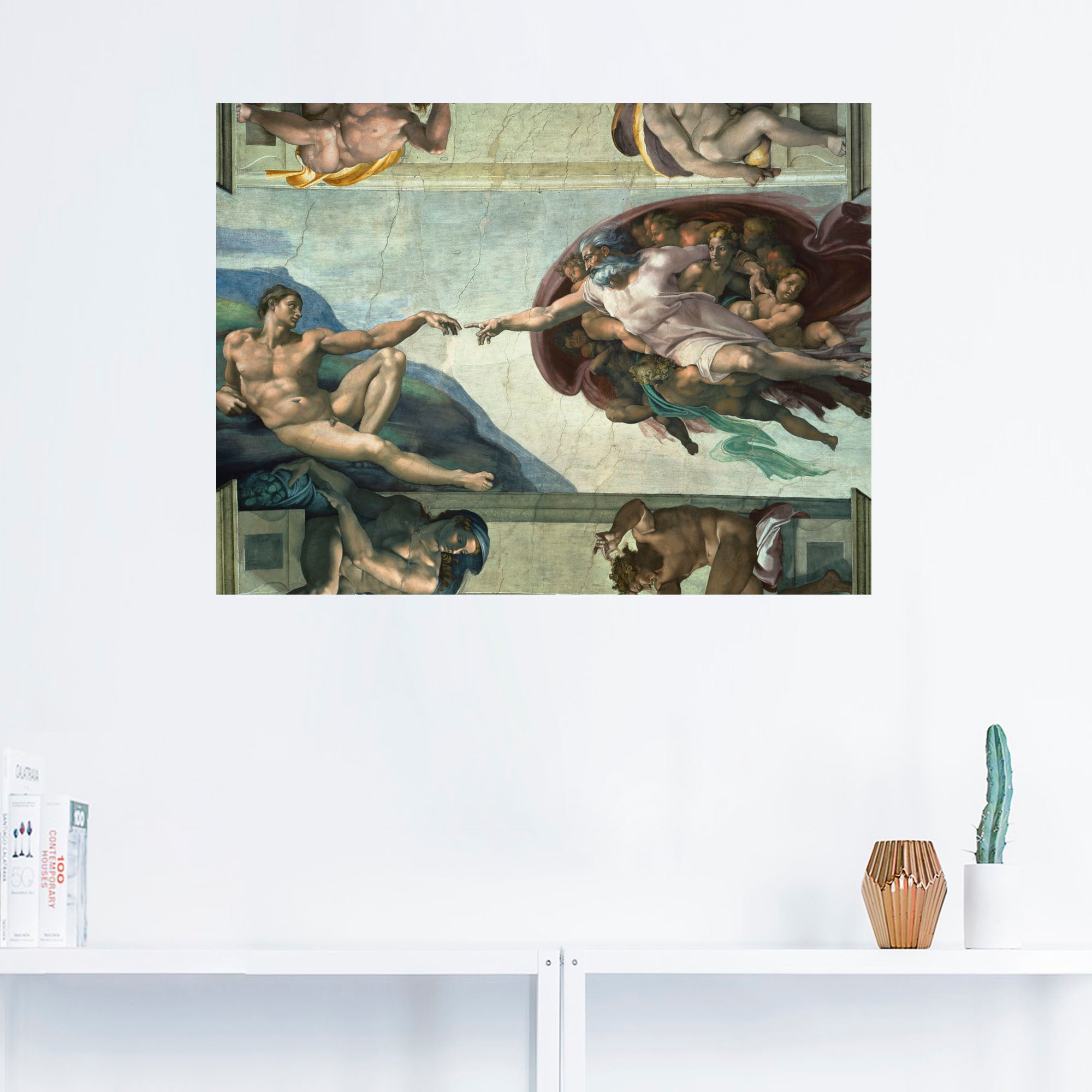 Artland Wandbild »Die Erschaffung des Adam«, Religion, (1 St.), als Leinwandbild, Poster, Wandaufkleber in verschied. Größen