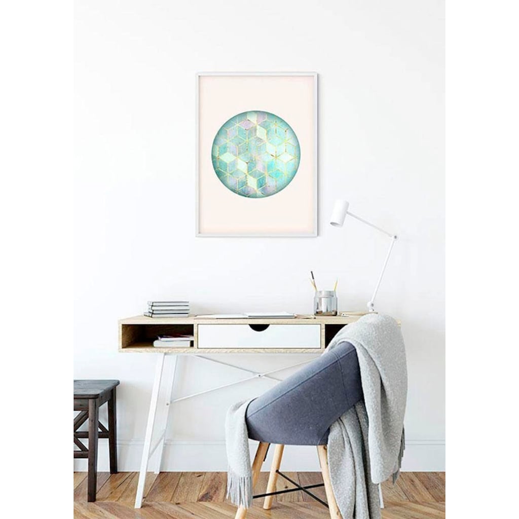 Komar Poster »Mosaik Circle Verde«, Formen-Kunst, Höhe: 50cm