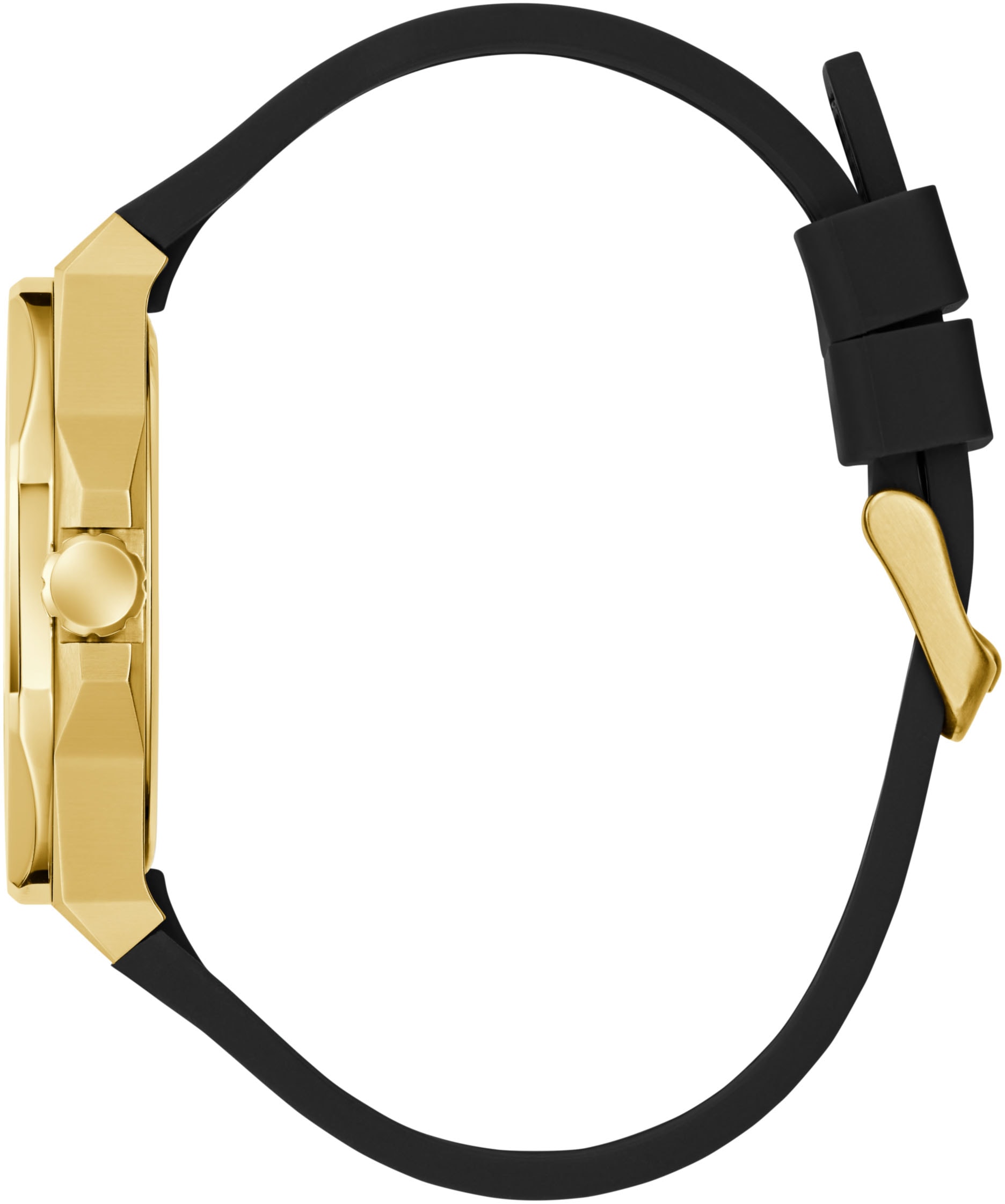 Guess Quarzuhr »EMPEROR« Armbanduhr, Herrenuhr, Silikonarmband, Geschenkidee, analog