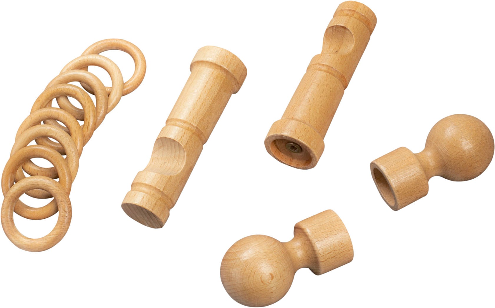 SN DECO GROUP »Giro« 1 läufig-läufig Fixmaß 28 mm, Holz, verschiedenen Längen und Farben, Komplettset