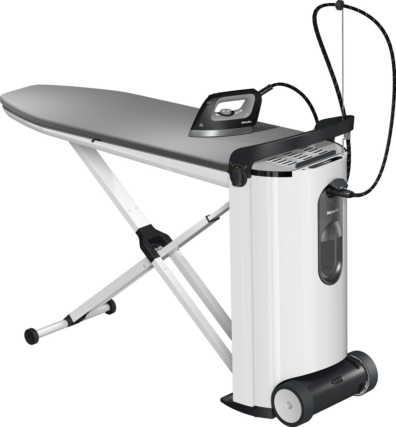 Miele Bügelsystem »B 4312 FashionMaster« 2200 W mit Wabensohle für beste Bügelergebnisse in grau