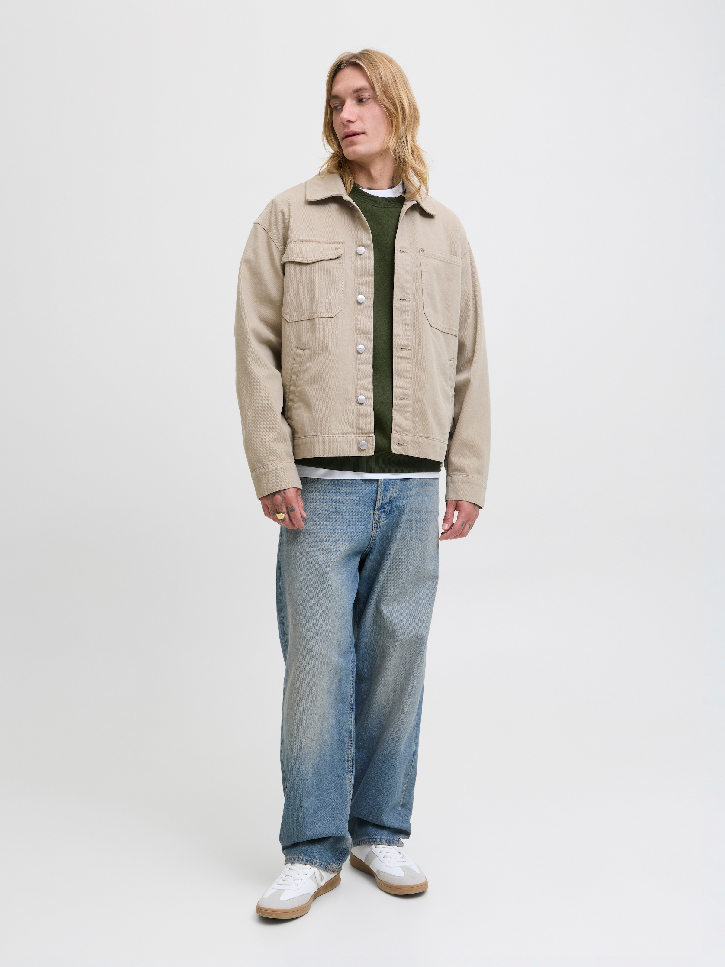 Jack & Jones Sweatshirt »JJEBRADLEY  mit Rippbündchen für Alltag und Freizeit«, mit Rippbündchen
