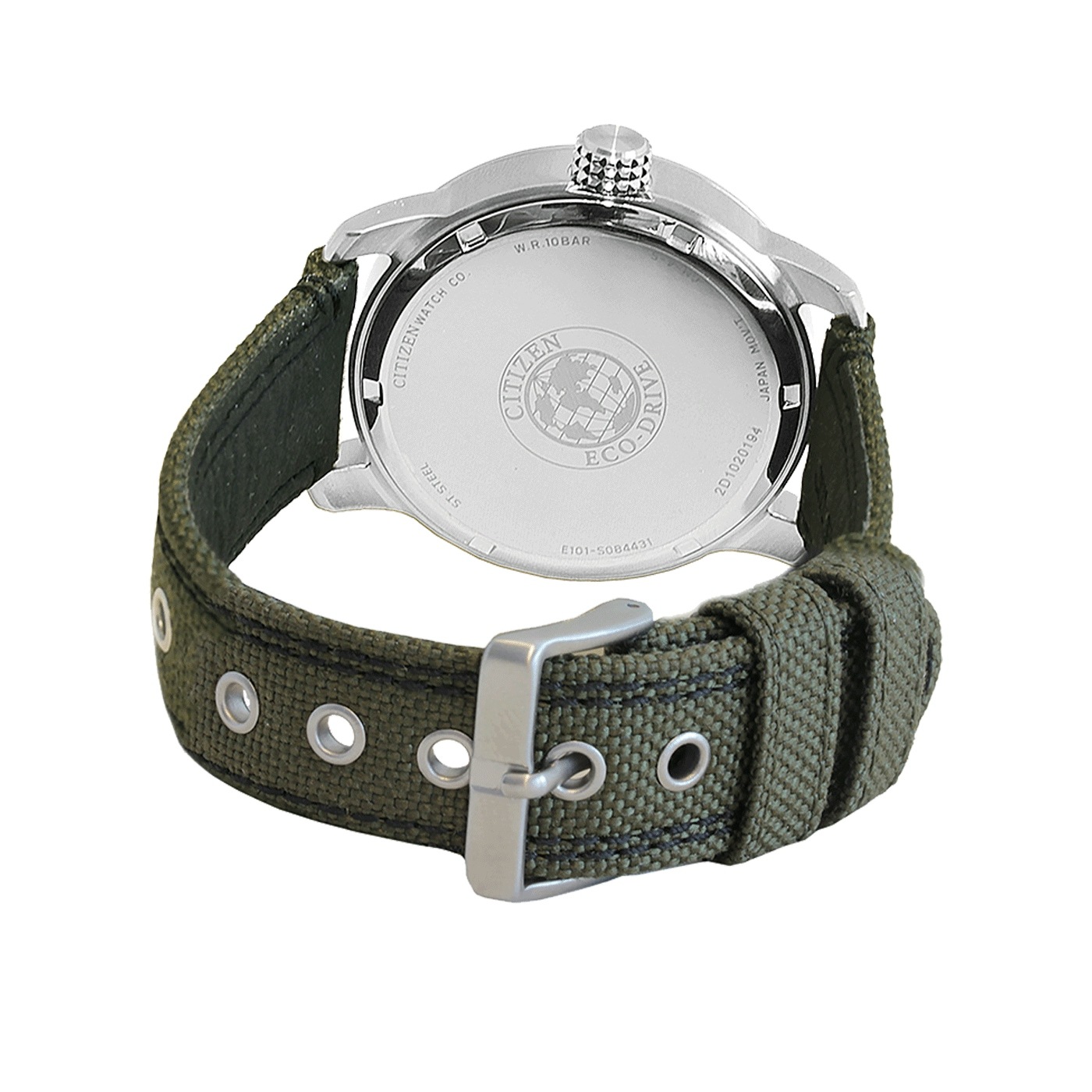 Citizen Solaruhr Armbanduhr, Herrenuhr, Datum, Textilarmband