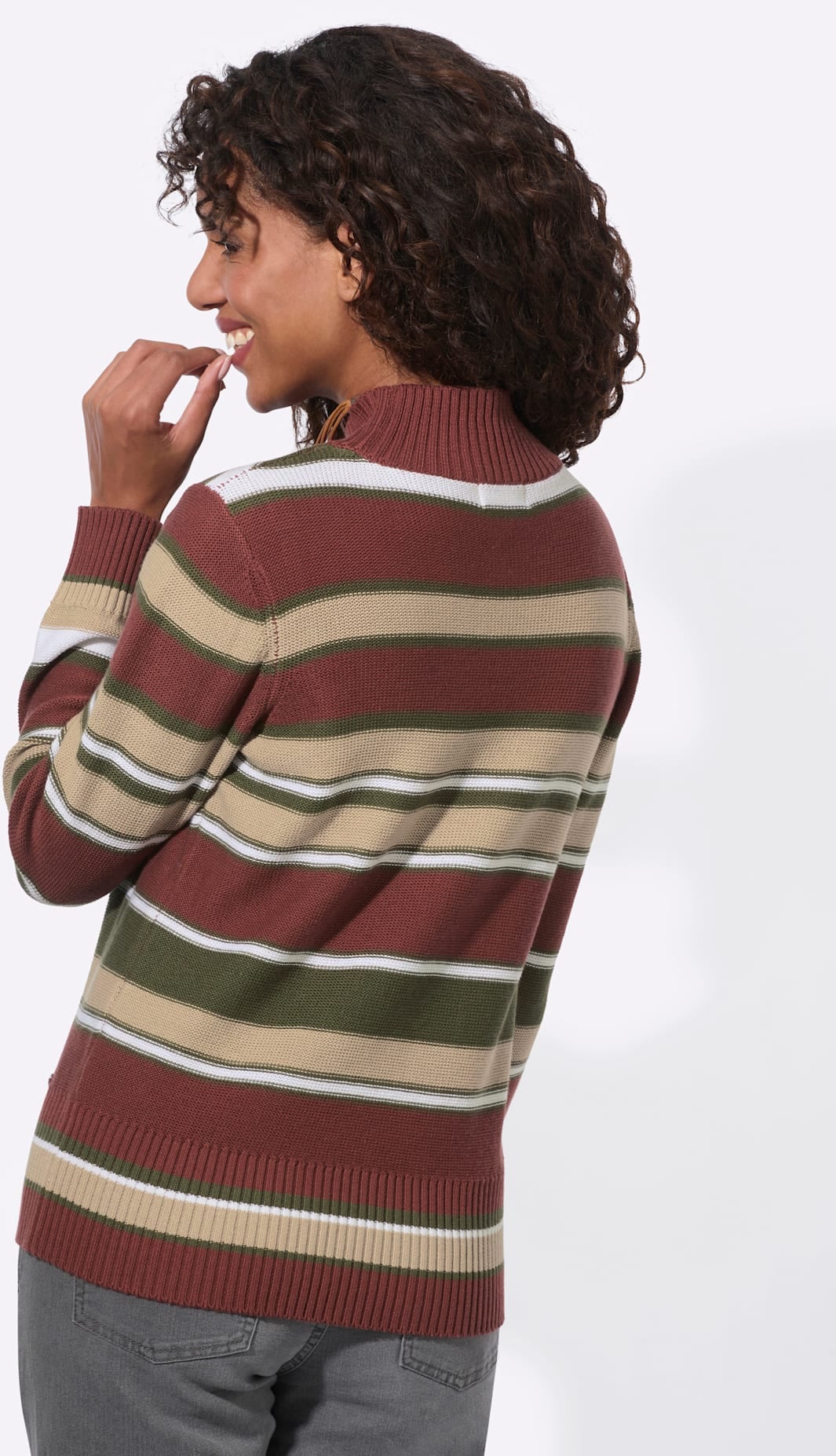 Casual Looks Stehkragenpullover »Pullover«