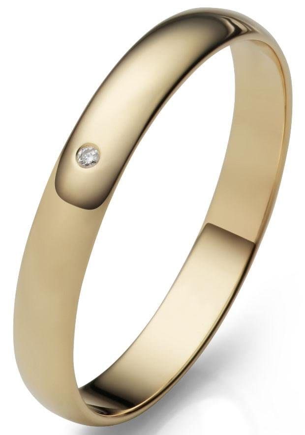 Firetti Trauring »Schmuck Geschenk Gold 375 Hochzeit Ehering "LIEBE"«, Made in Germany, wahlweise mit oder ohne Brillant