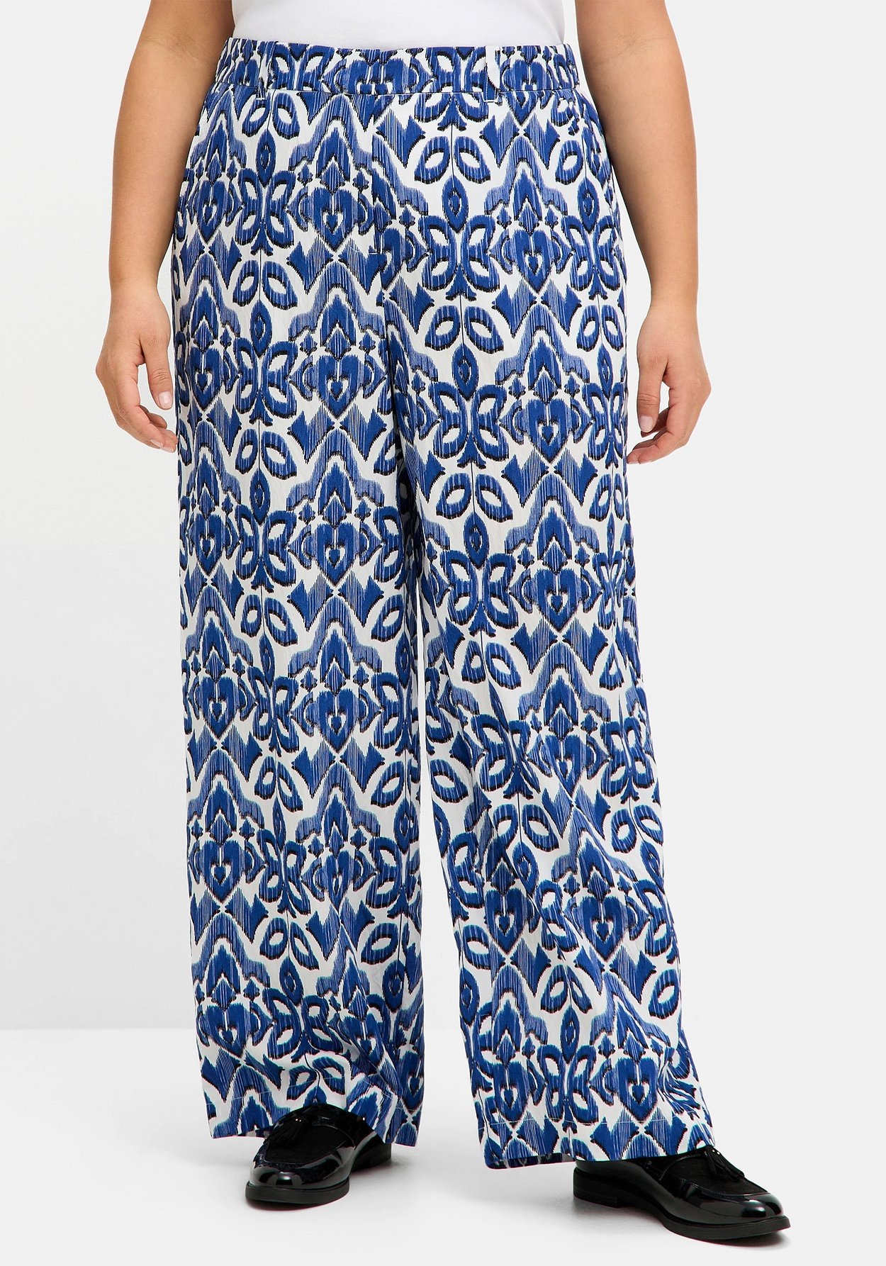 Sheego Stoffhose »Hose mit Teilgummibund«