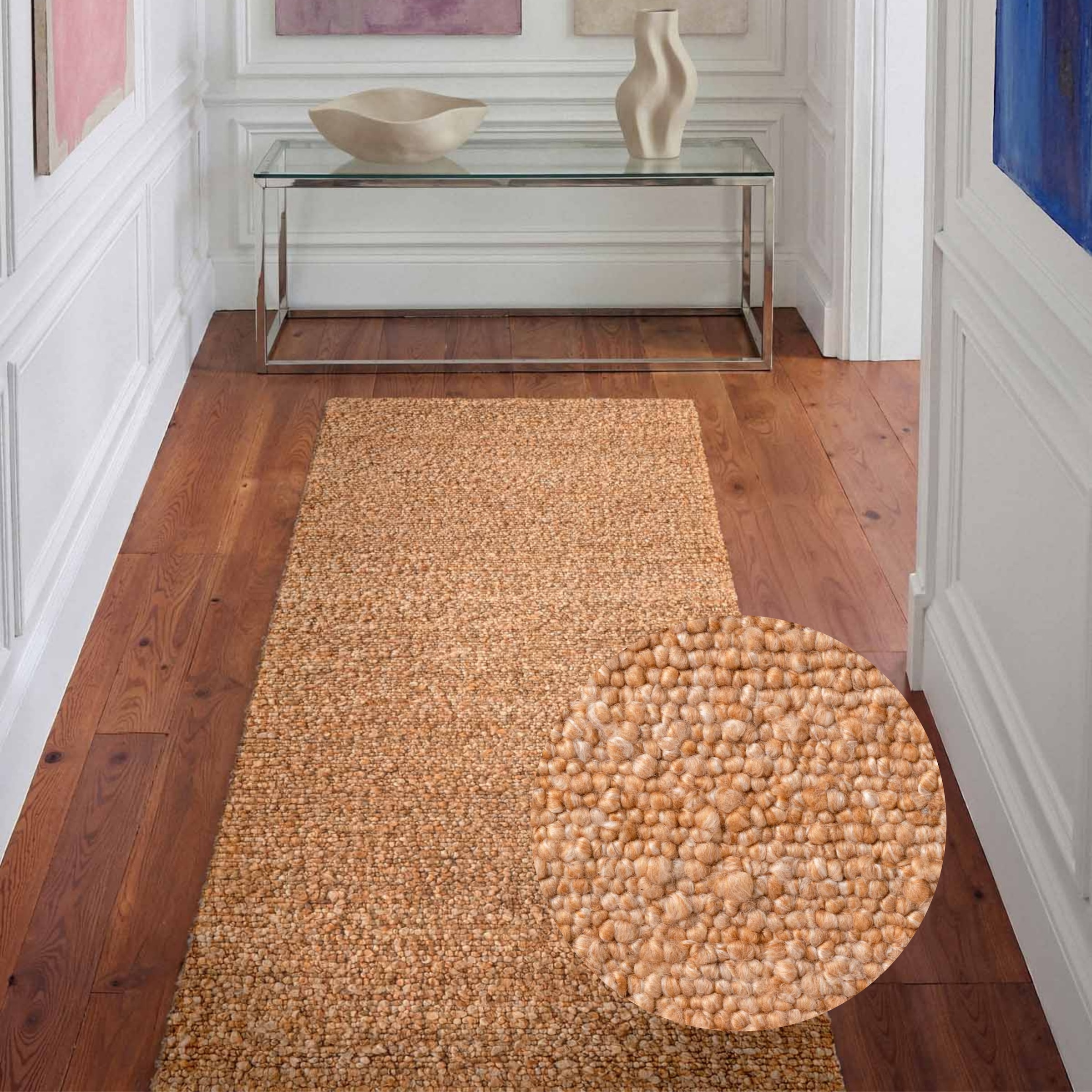 Ted Baker Teppich »Soft Bouclé Portobello« rechteckig 10 mm Höhe Woll-Optik, Bouclé Meliert, Wohnzimmer, Esszimmer, Schlafzimmer, Flur