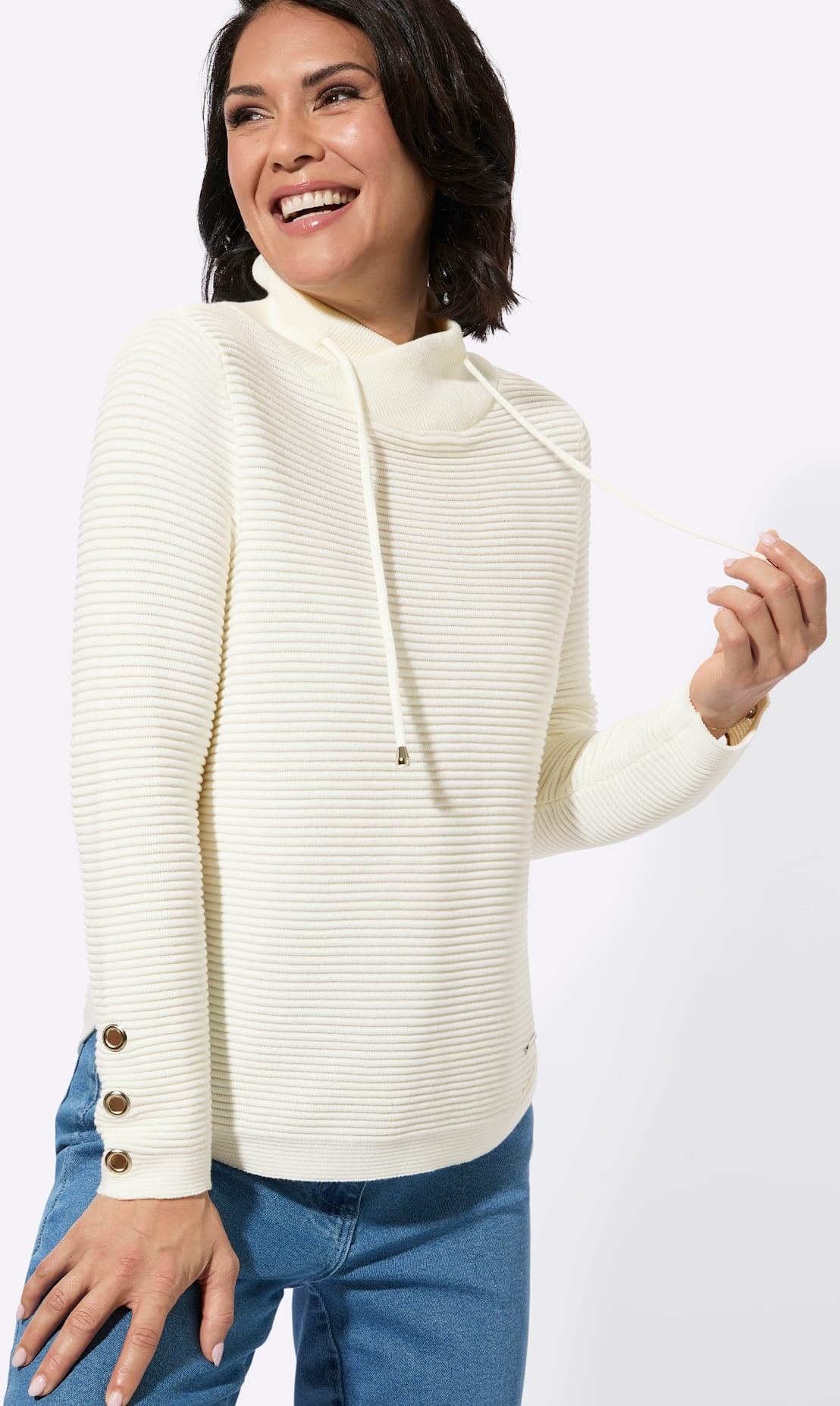 Casual Looks Strickpullover »Langarm-Pullover«