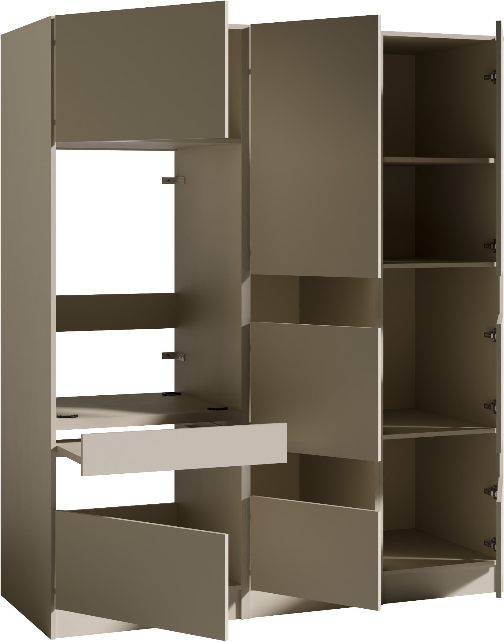 BASIC by Balculina Mehrzweckschrank-Set »Washhome B/T/H 168x68x200 cm« 3 Stk. tlg.