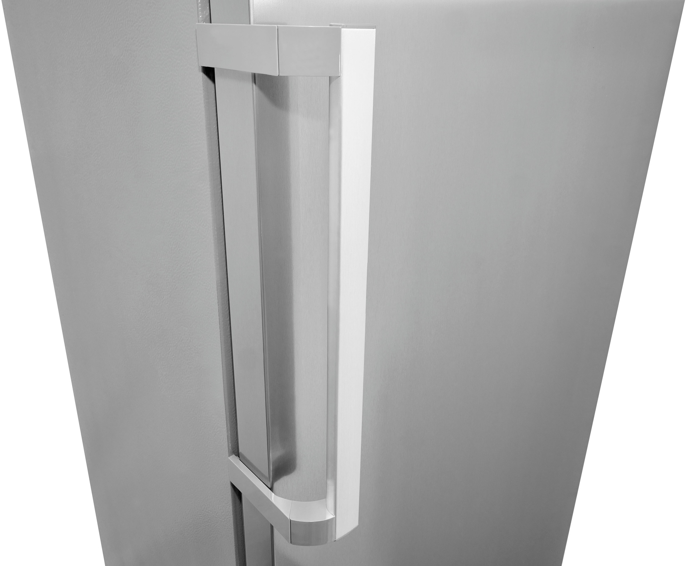 exquisit Gefrierschrank »GS380-NF-H-050D inoxlook«, 185,5 cm hoch, 71 cm breit, Türanschlag wechselbar