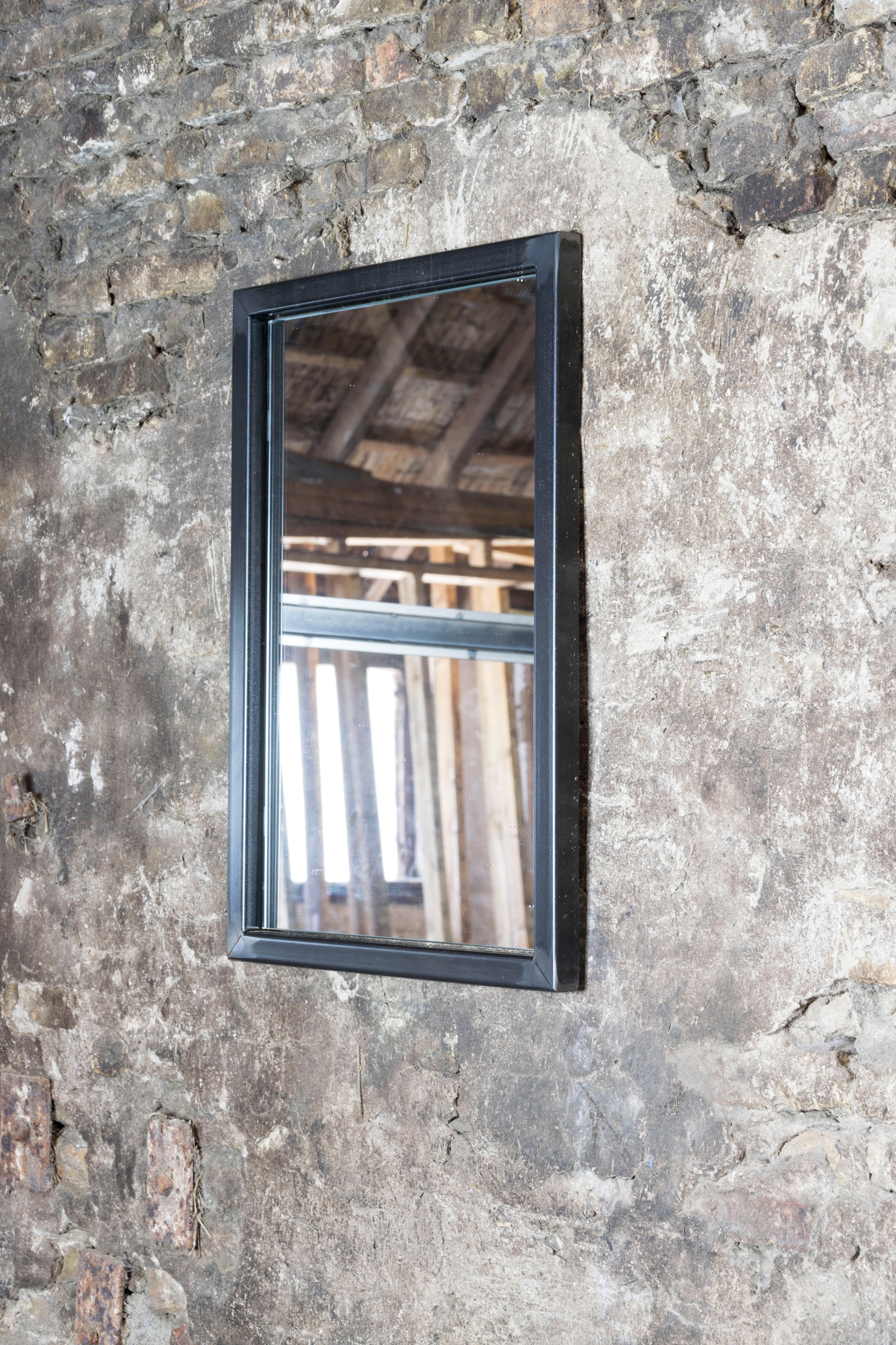 Wandspiegel »SENZA«, Metall, Breite 40 cm, Horizontal und vertikal befestigbar