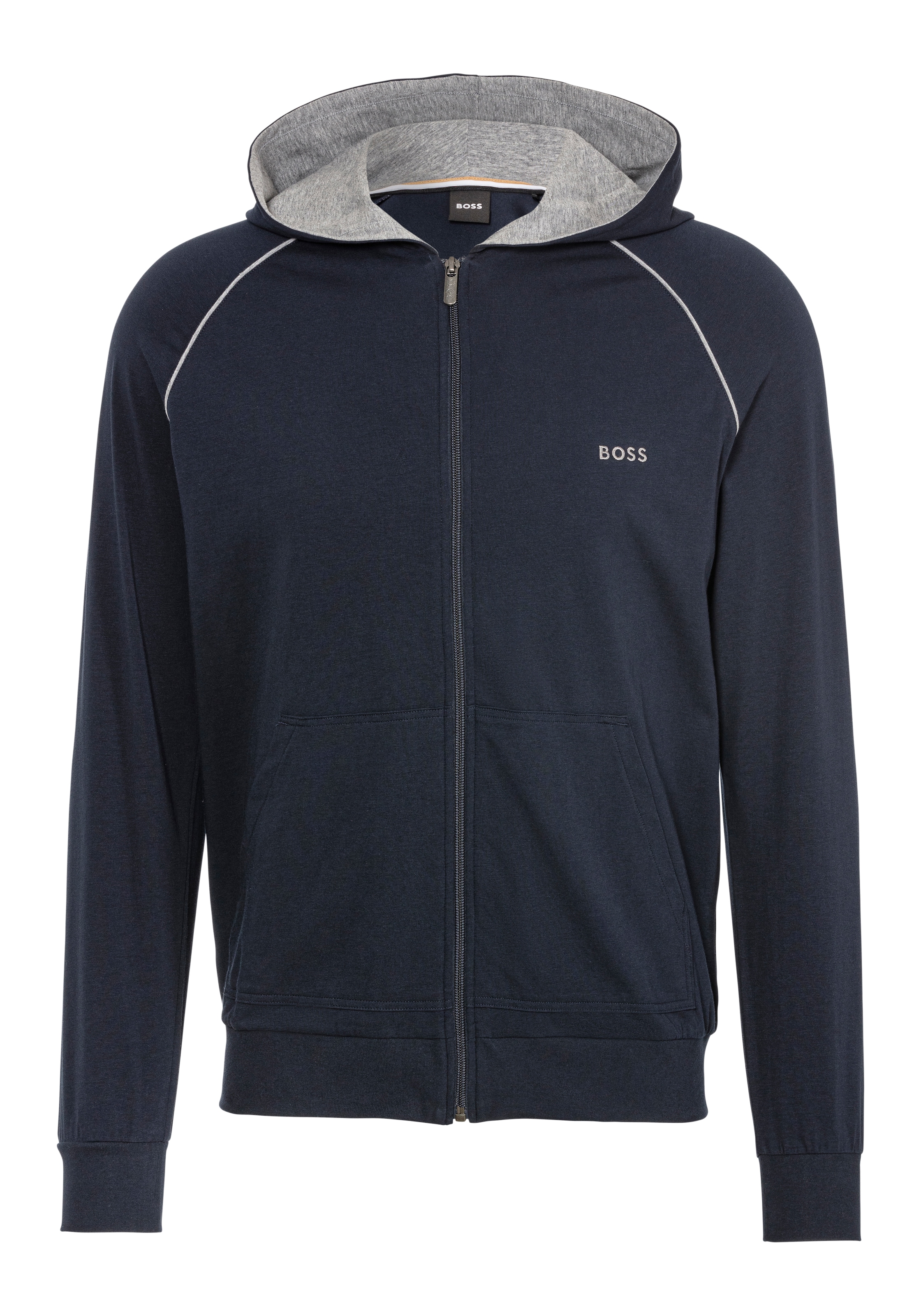 BOSS Kapuzensweatjacke »Mix&Match Jacket H«, mit BOSS Stickerei auf der Brust