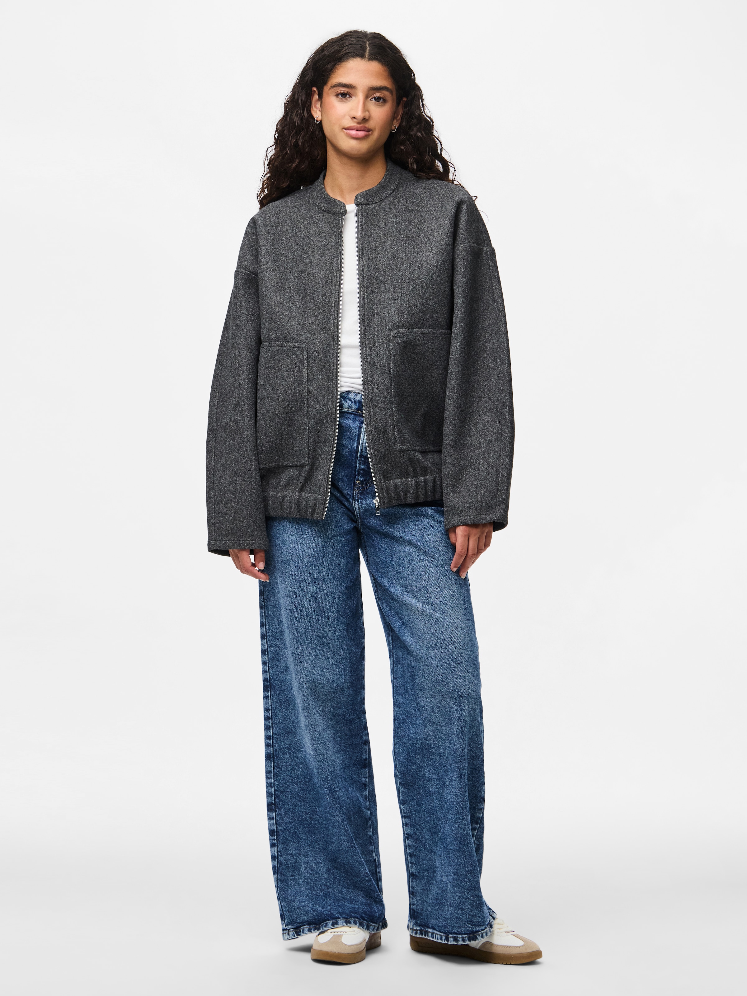 pieces Blouson »PCDEBBIE LS BOMBER JACKET NOOS«, ohne Kapuze
