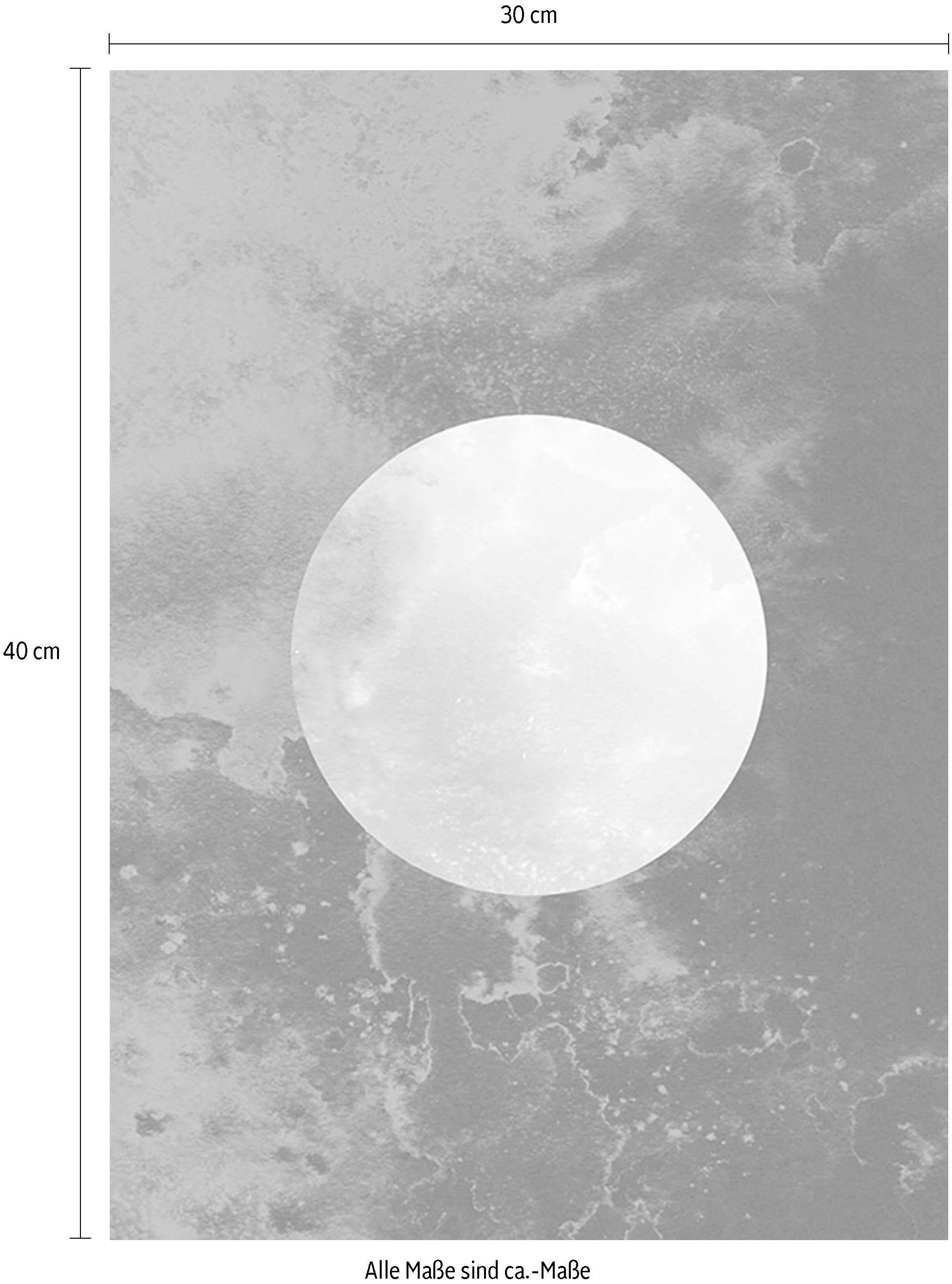 Komar Bild »Solum Luna«, Abstrakt, (1 St.), Wandbild zur Dekoration - ohne Rahmen