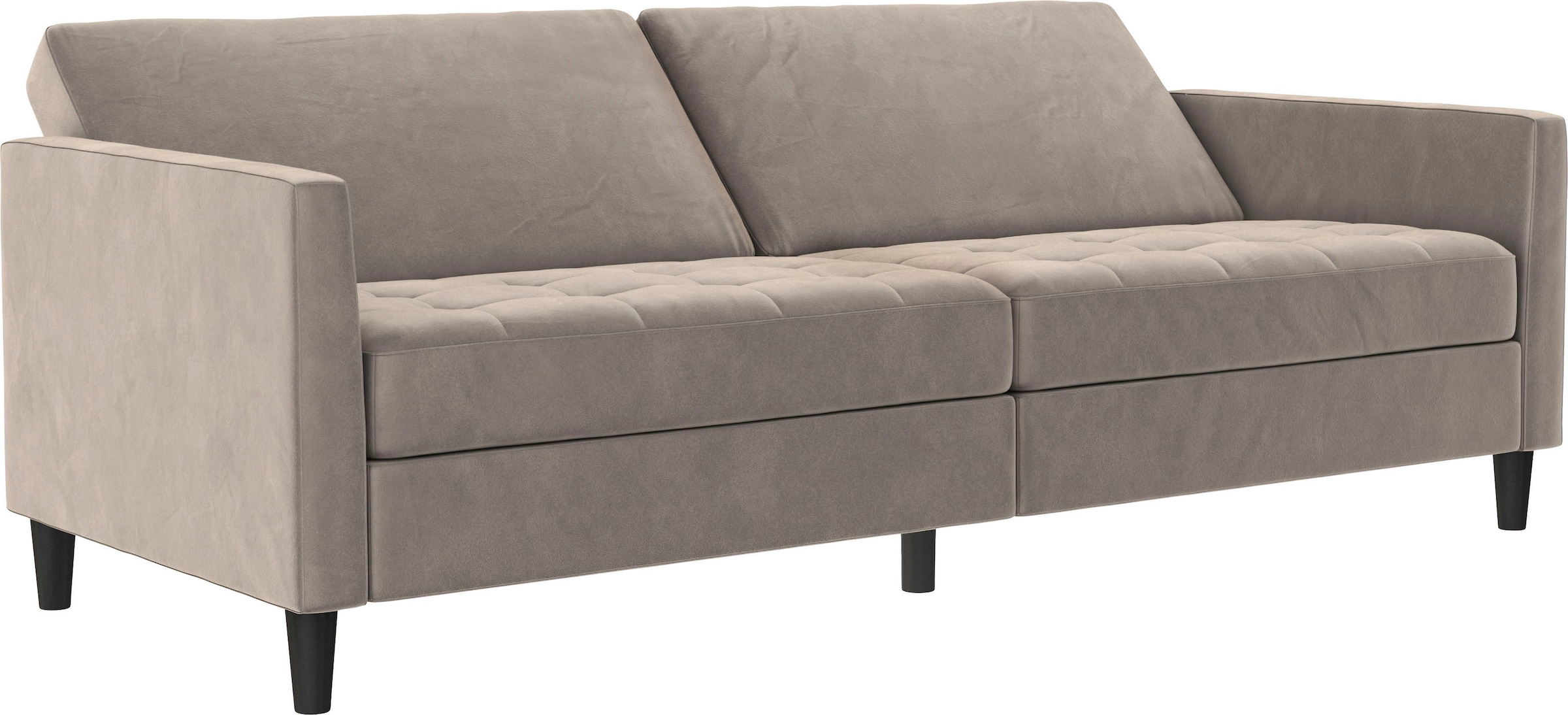 Dorel Home 3-Sitzer »Presley«, Sofa mit Bett-Funktion und verstellbarer Rückenlehne
