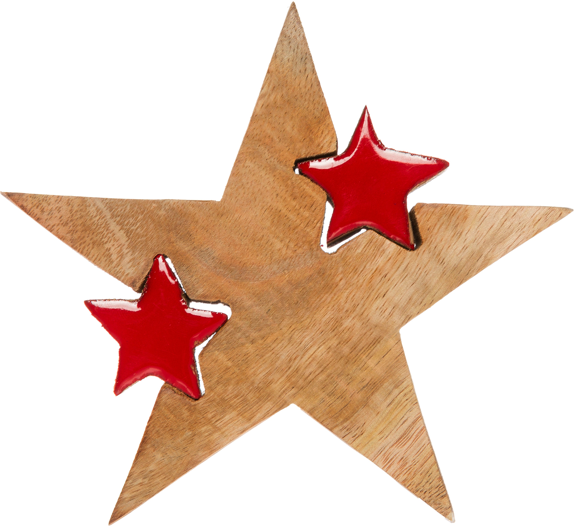 Myflair Möbel mit & aus Sternen«, St.), »Star, Puzzle Höhe (2 ca. Accessoires OTTO Holz, Shop kleinen Deko Stern, im cm Online Weihnachtsstern, Weihnachtsdeko Dekostern 14